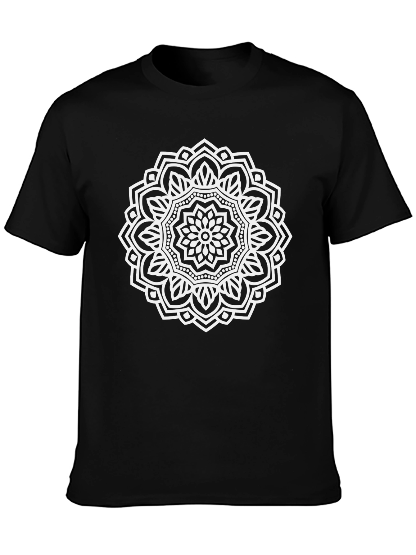 Mandala Graphic Tee - Stylish Black T-Shirt