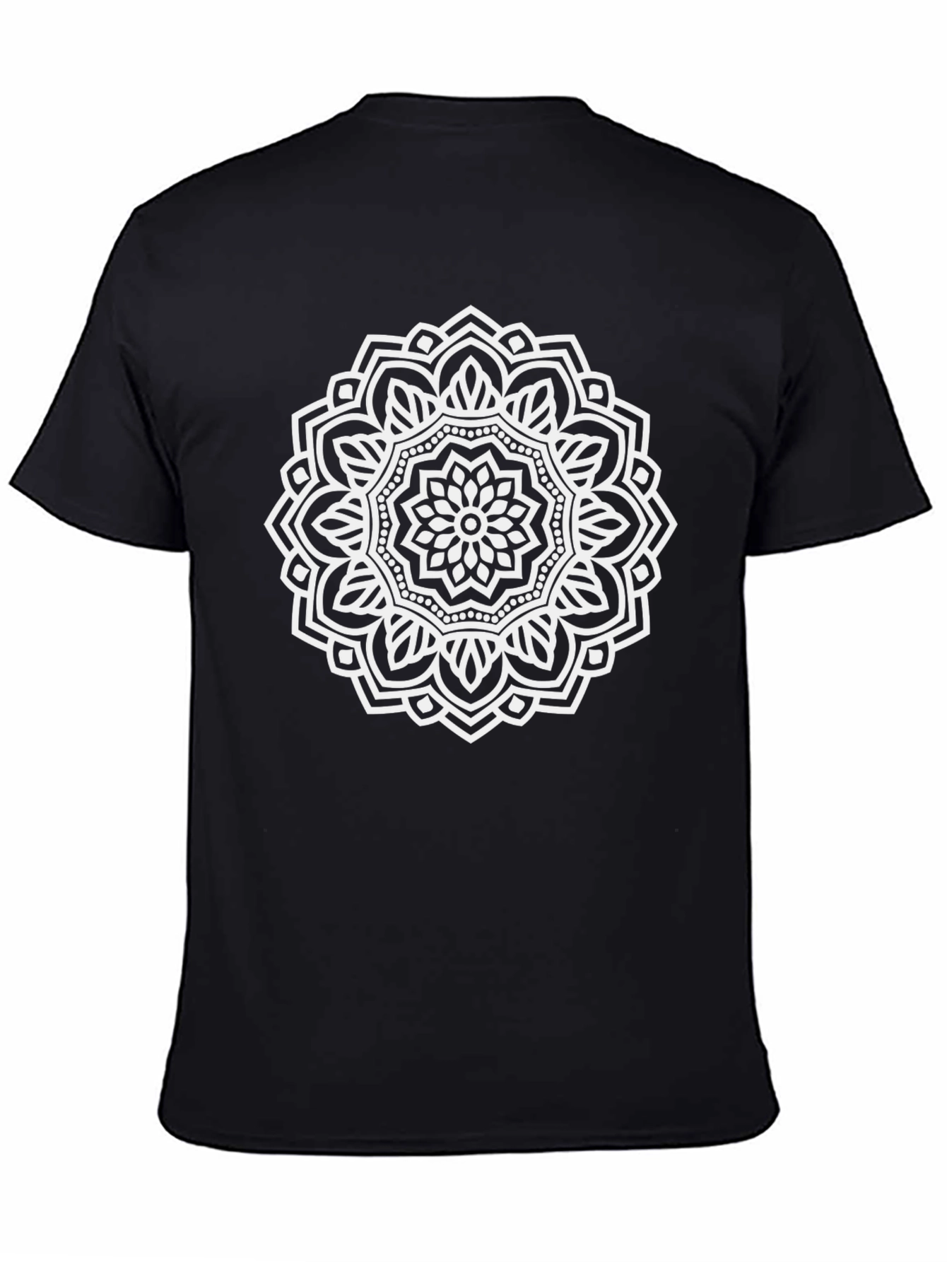 Mandala Graphic Tee - Stylish Black T-Shirt