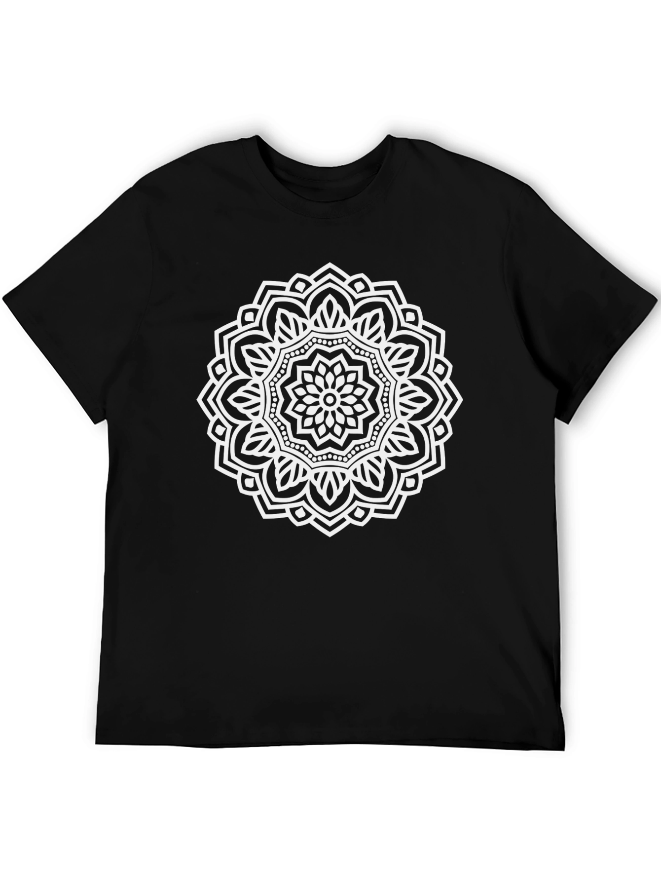 Mandala Graphic Tee - Stylish Black T-Shirt