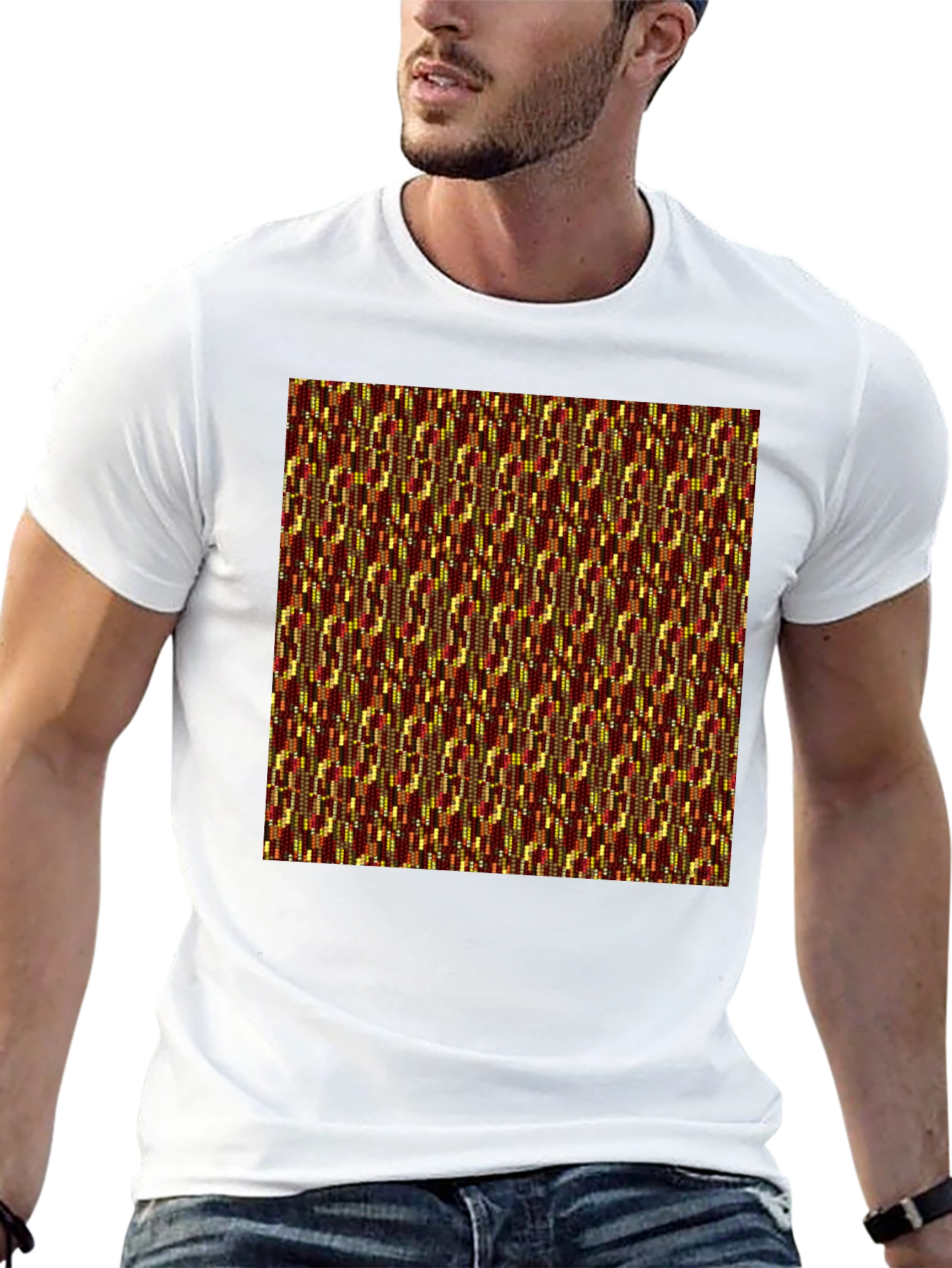Stylish Kente Cloth Inspired T-Shirt