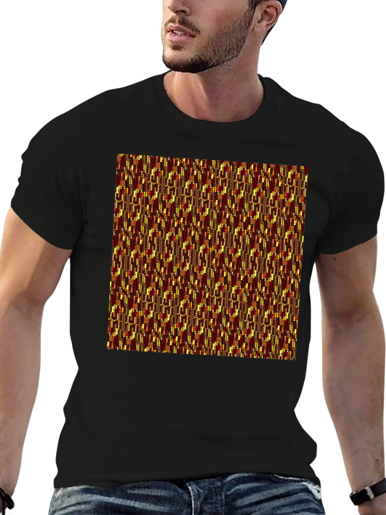 Stylish Kente Cloth Inspired T-Shirt