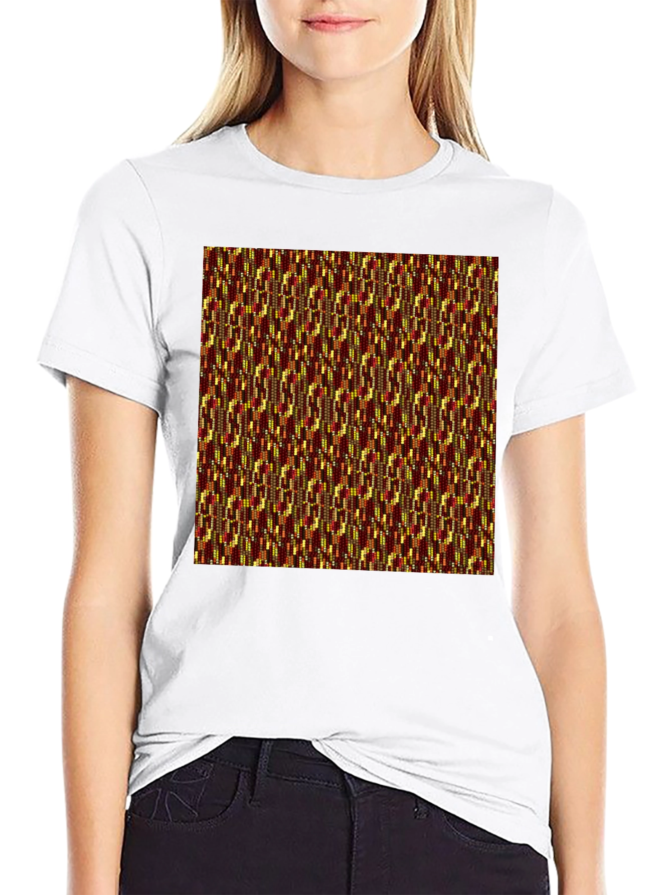 Stylish Kente Cloth Inspired T-Shirt