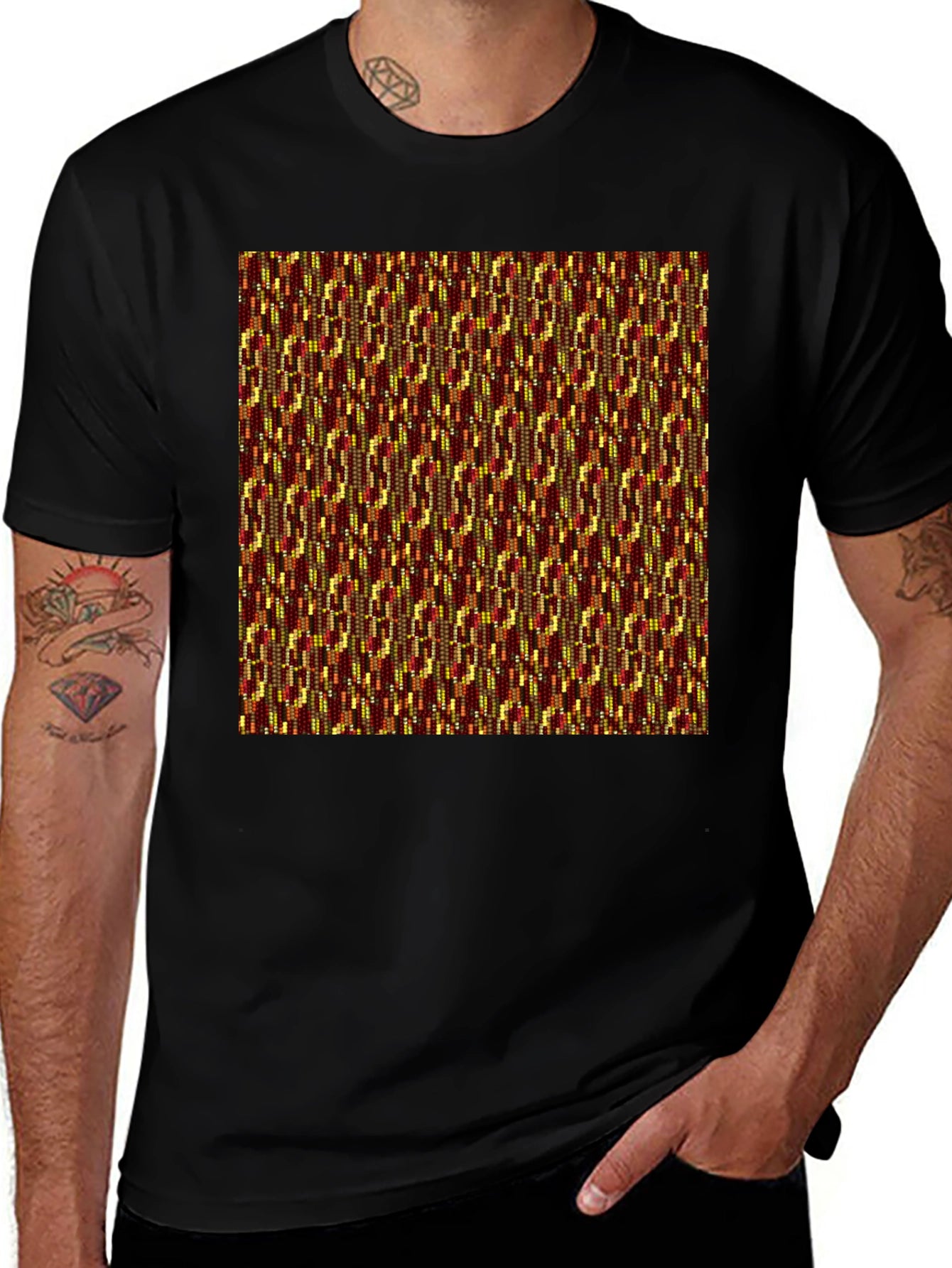 Stylish Kente Cloth Inspired T-Shirt