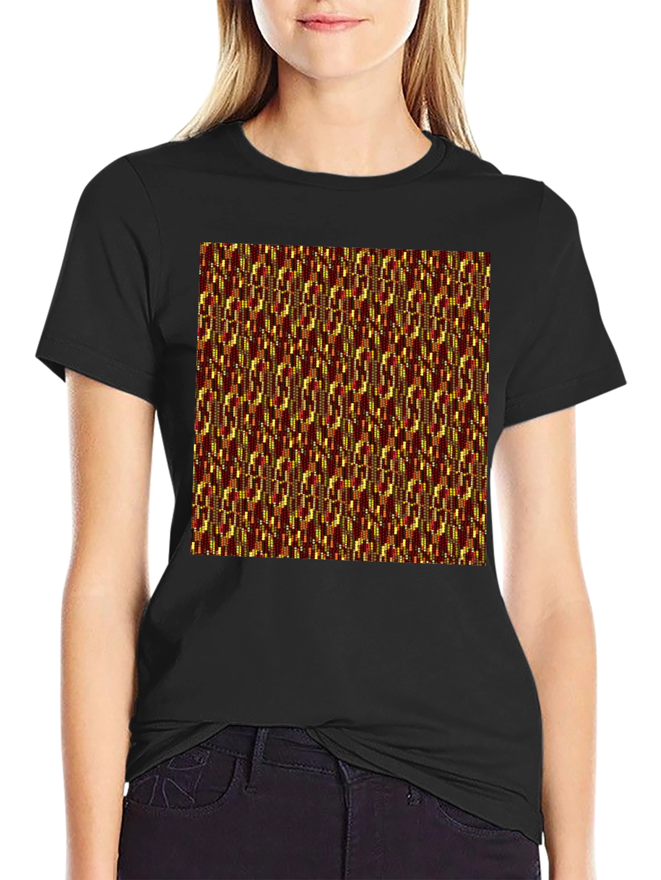 Stylish Kente Cloth Inspired T-Shirt