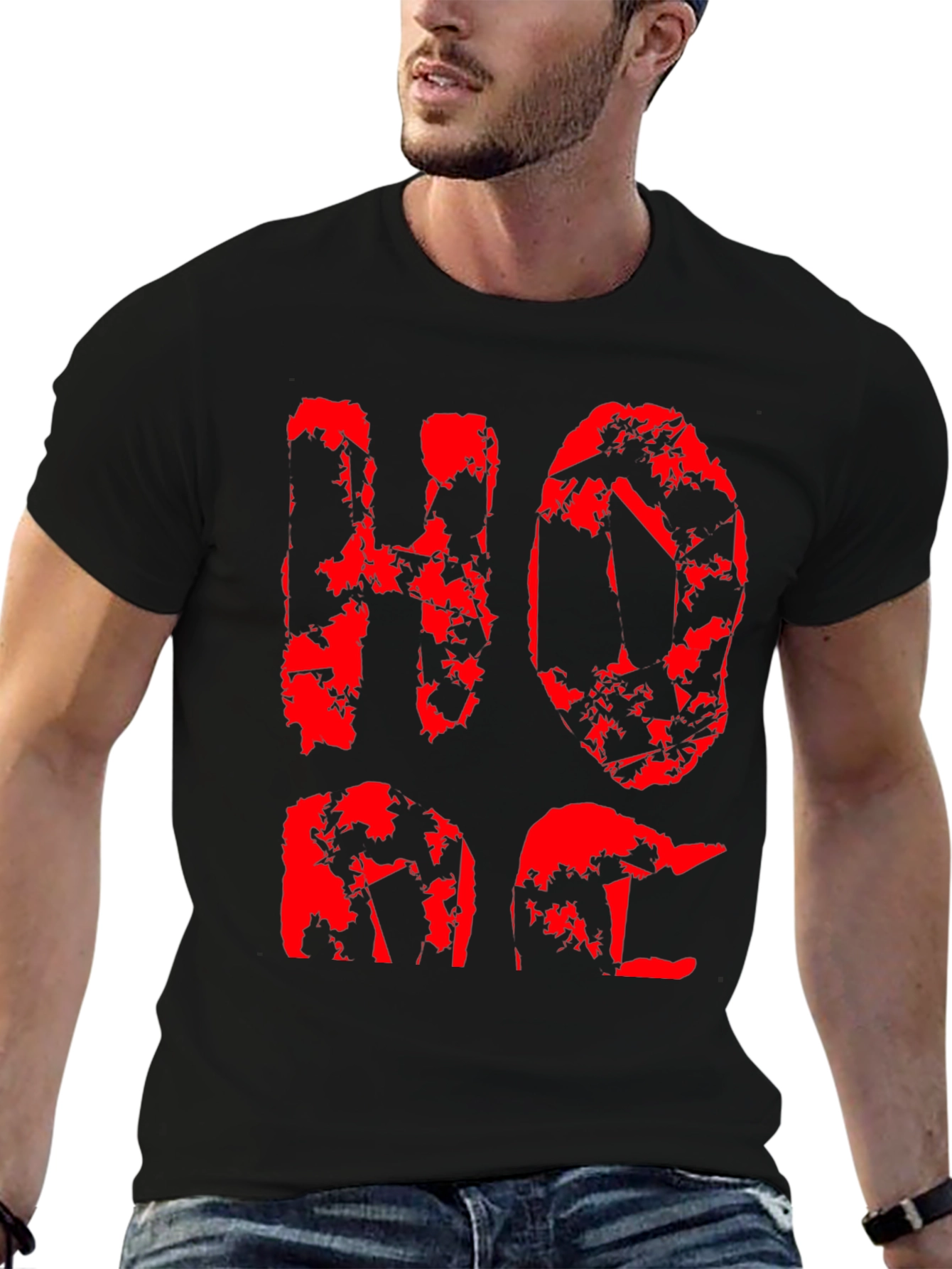 HOPE Graphic Tee - Distressed Print T-Shirt