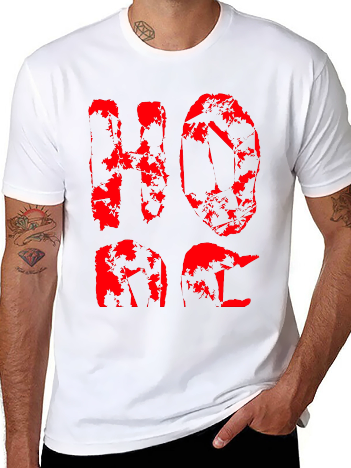 HOPE Graphic Tee - Distressed Print T-Shirt