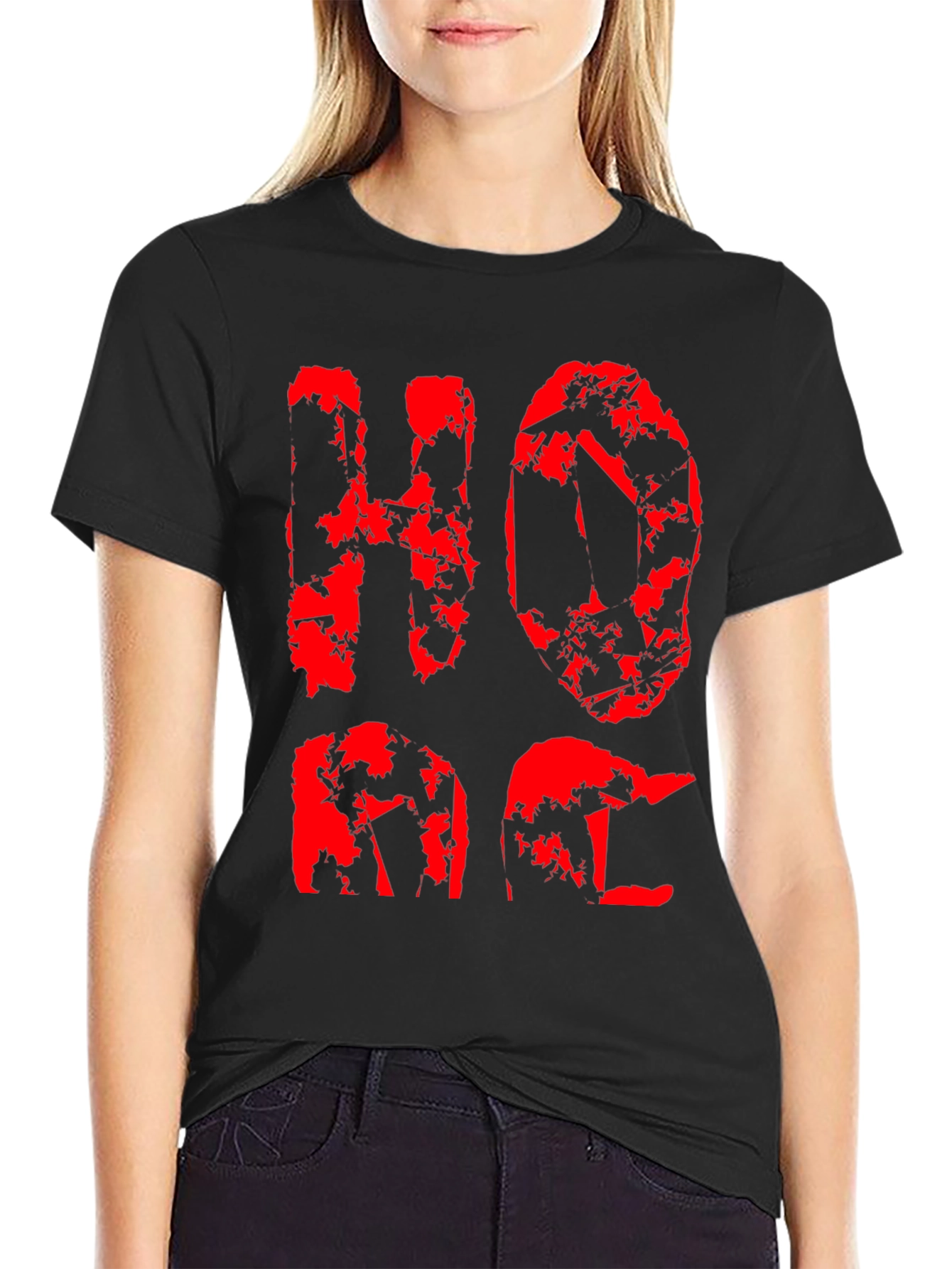 HOPE Graphic Tee - Distressed Print T-Shirt