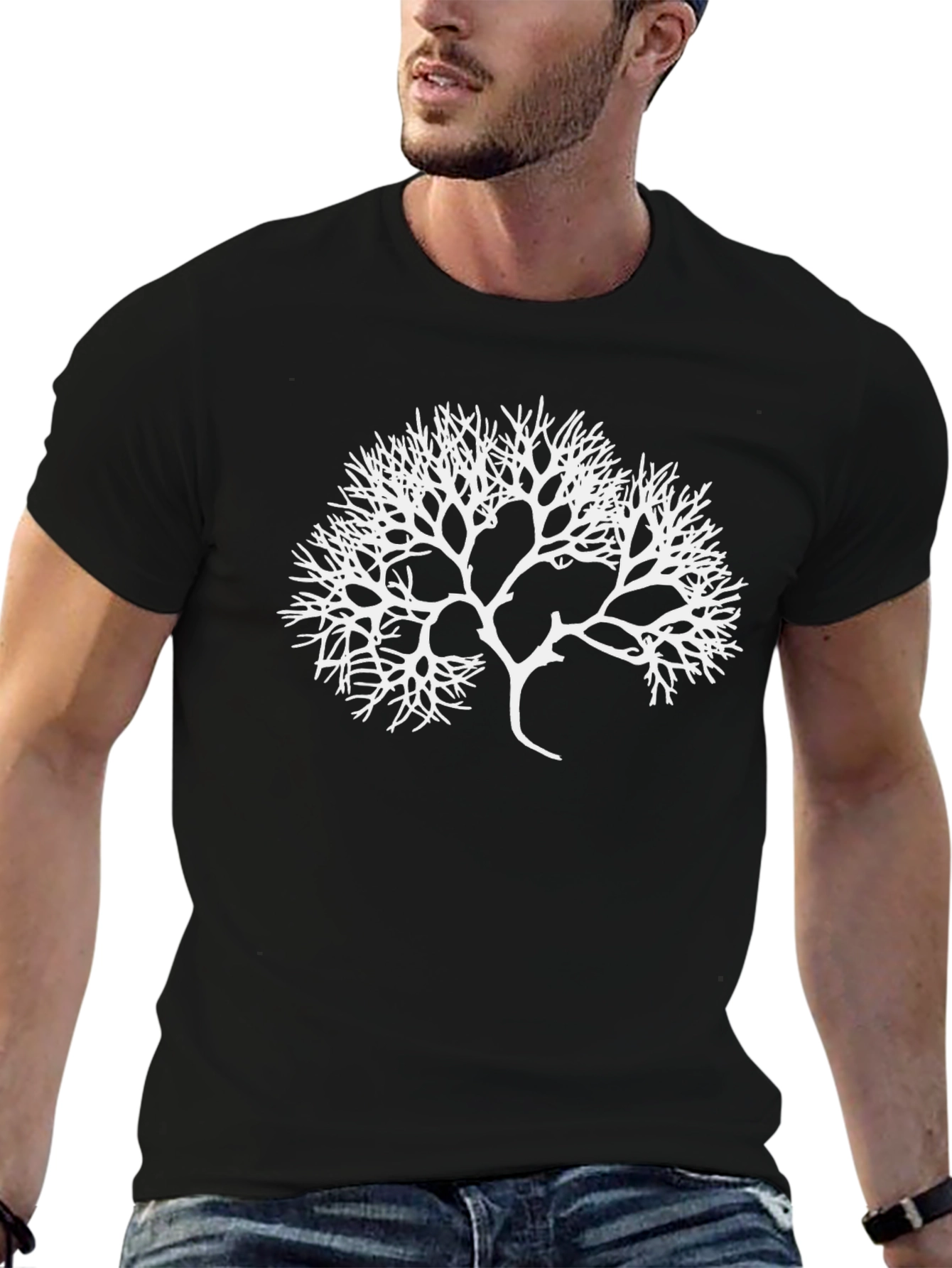 Abstract Tree Graphic T-Shirt