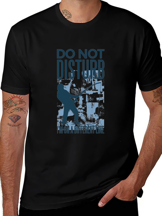 Do Not Disturb Angler T-Shirt Fishing Humor Tee