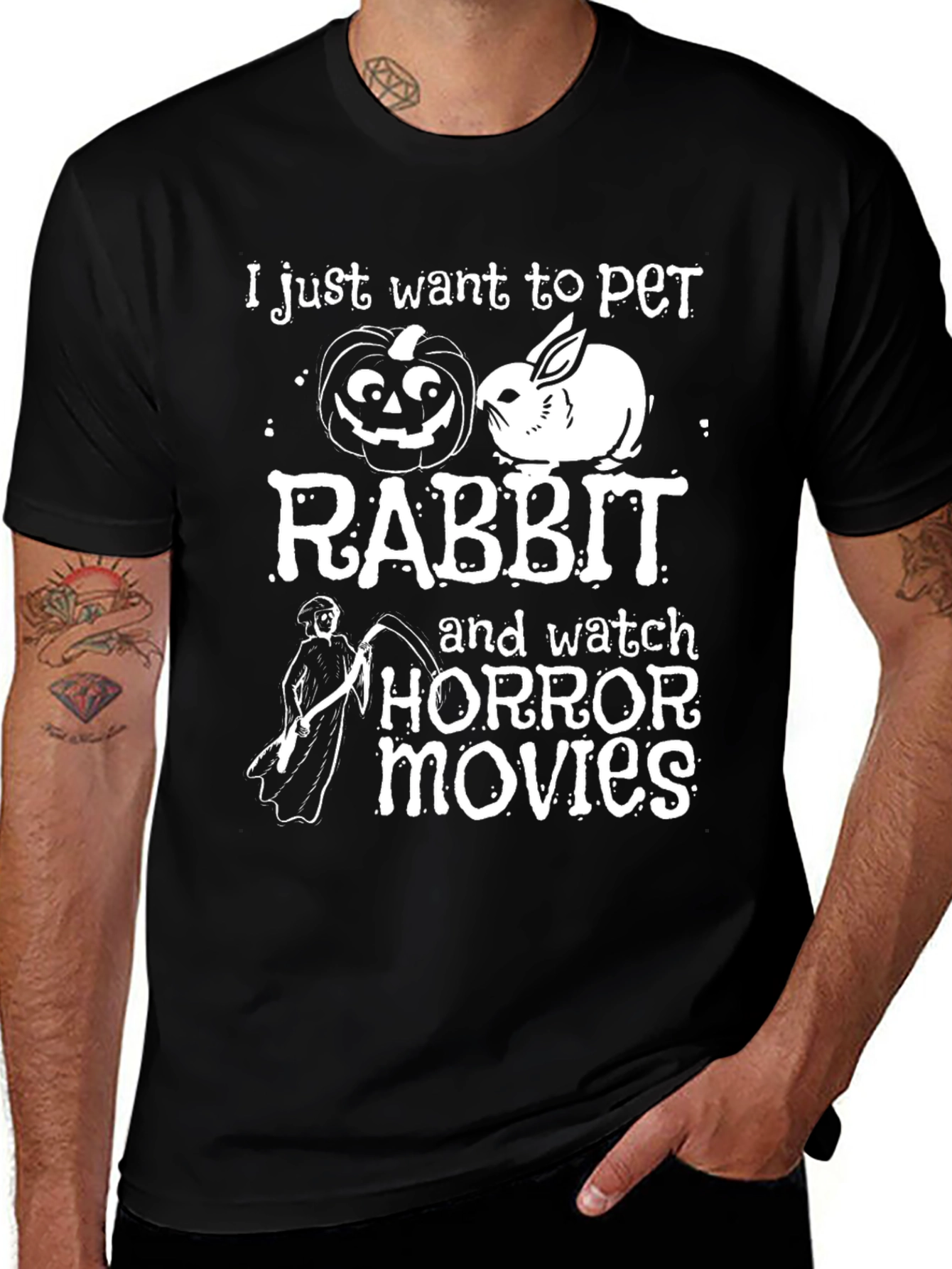 Rabbit Horror Movie Halloween T-Shirt