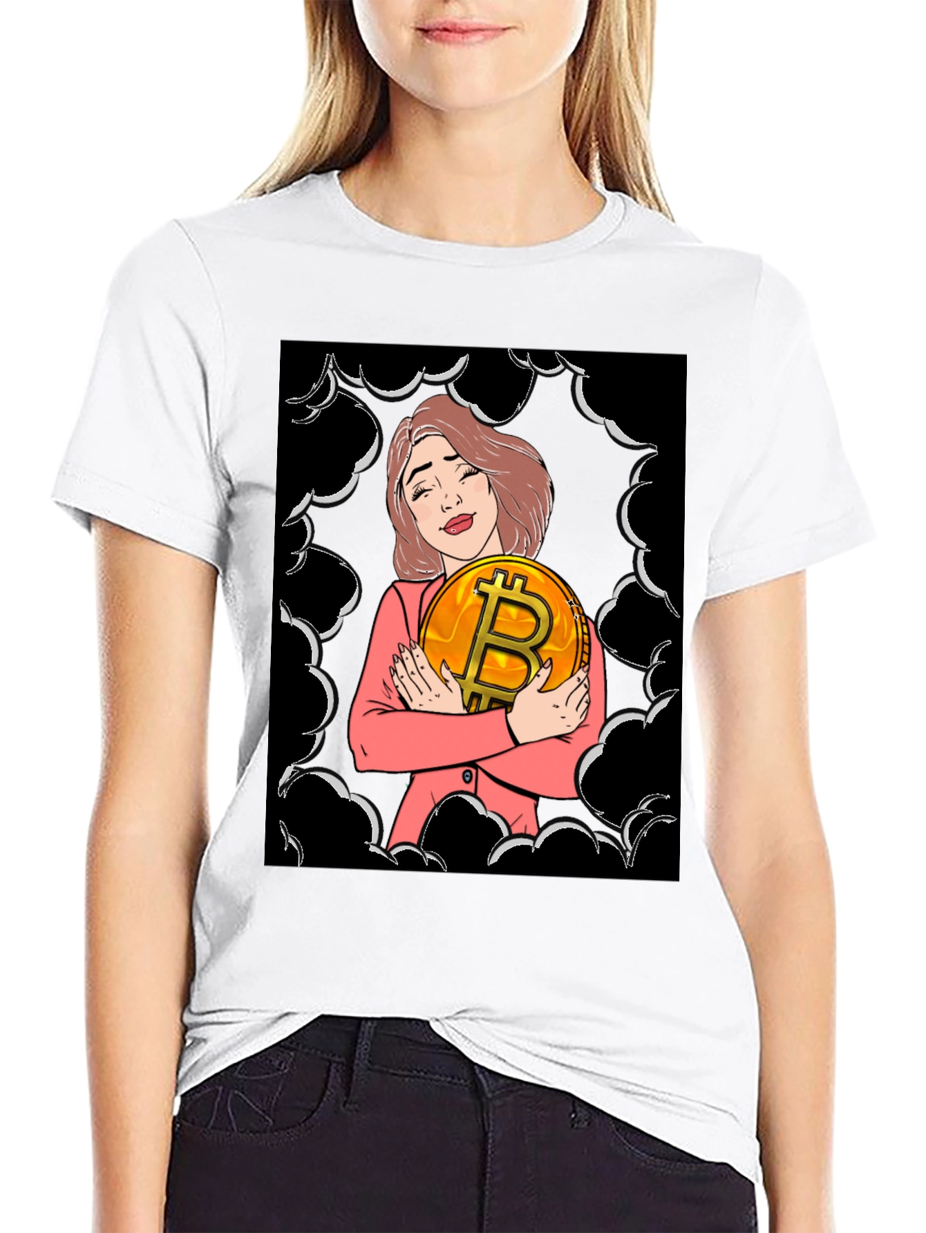Bitcoin Girl T-Shirt - Crypto Lover Tee
