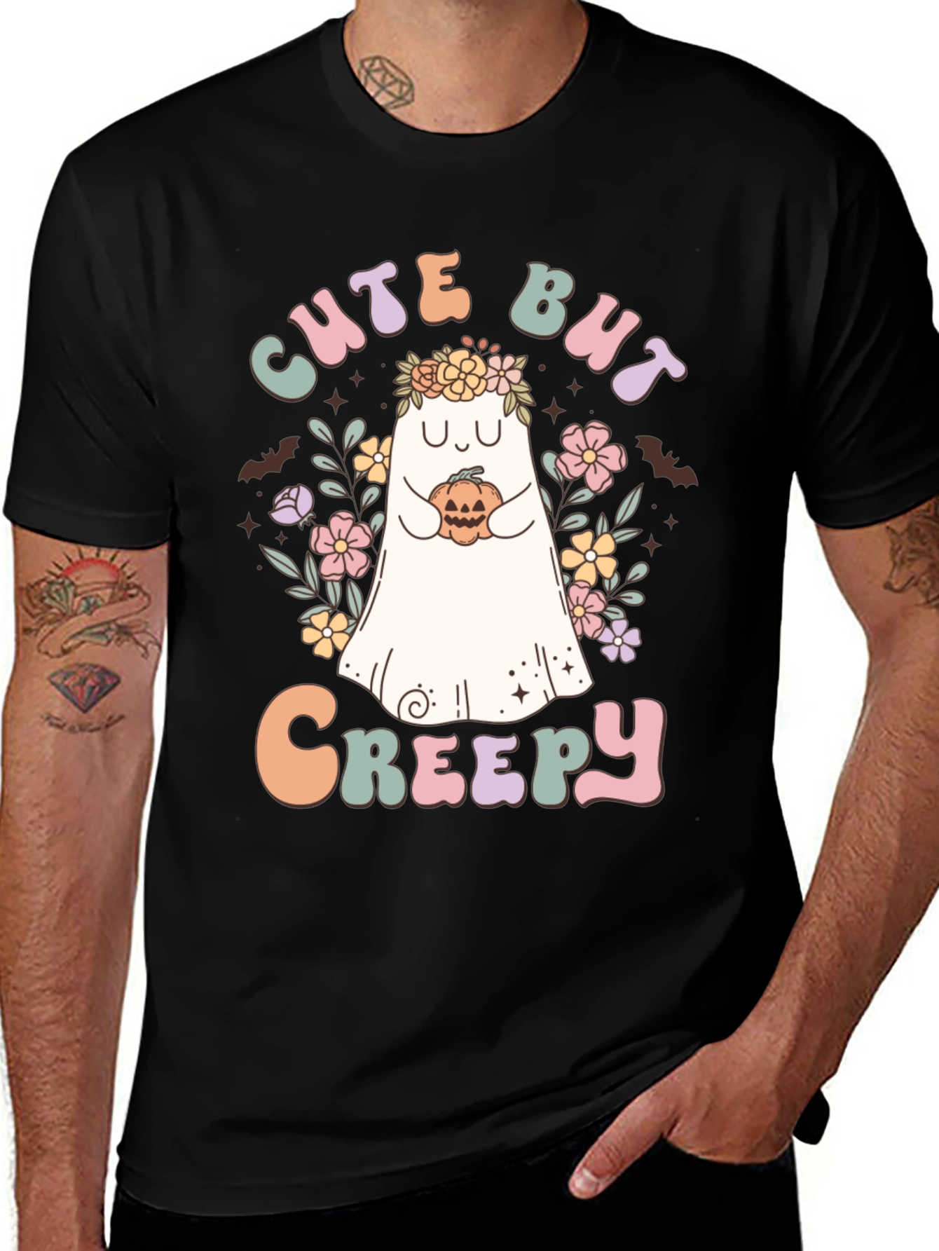 Cute But Creepy Halloween Ghost T-Shirt