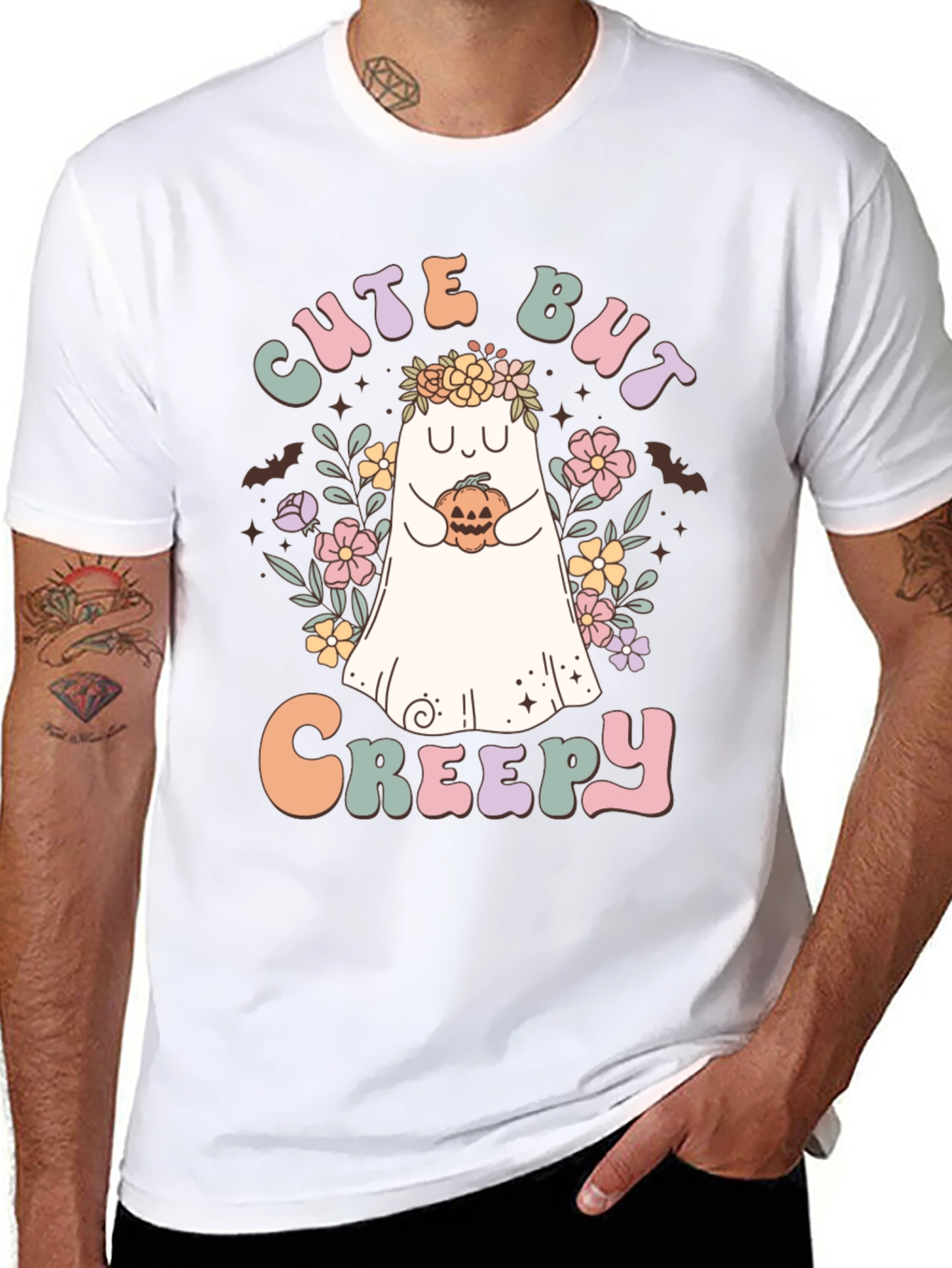 Cute But Creepy Halloween Ghost T-Shirt