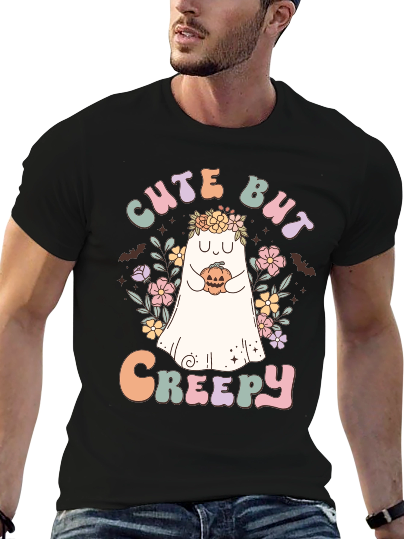 Cute But Creepy Halloween Ghost T-Shirt