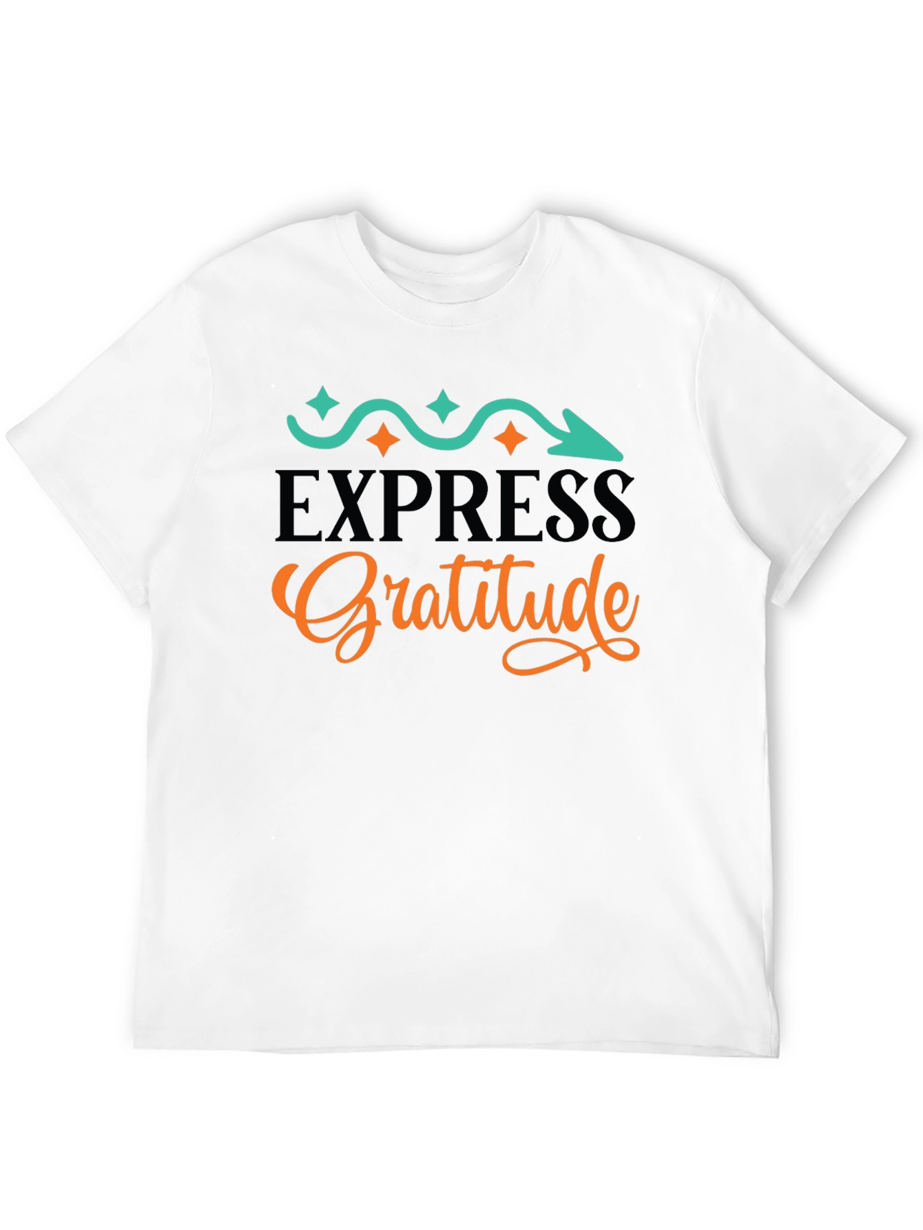 Express Gratitude Graphic Tee - Black