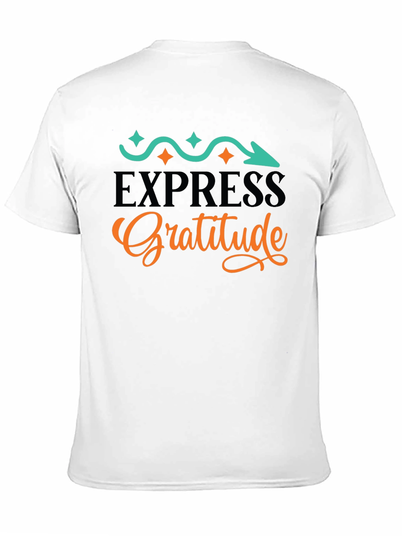 Express Gratitude Graphic Tee - Black