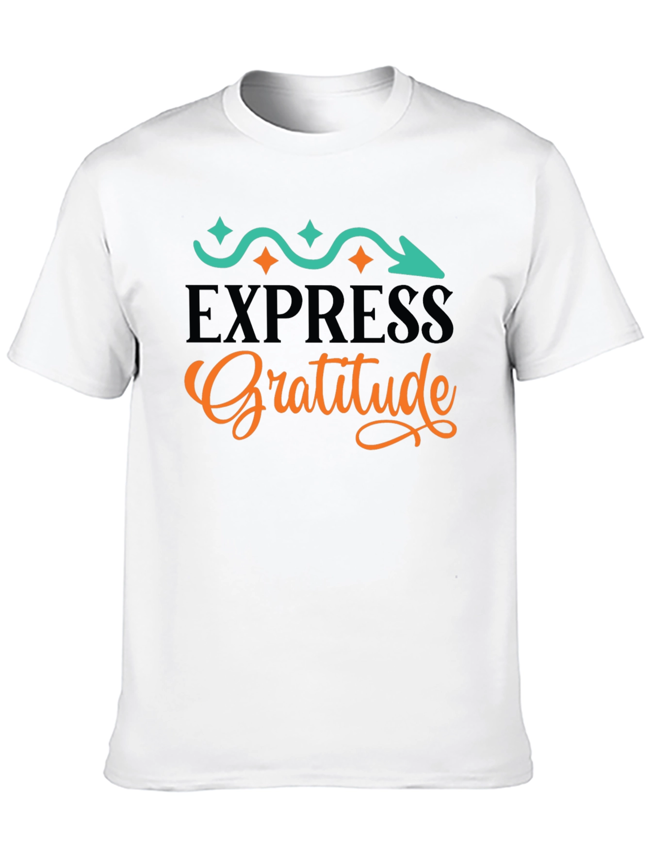 Express Gratitude Graphic Tee - Black