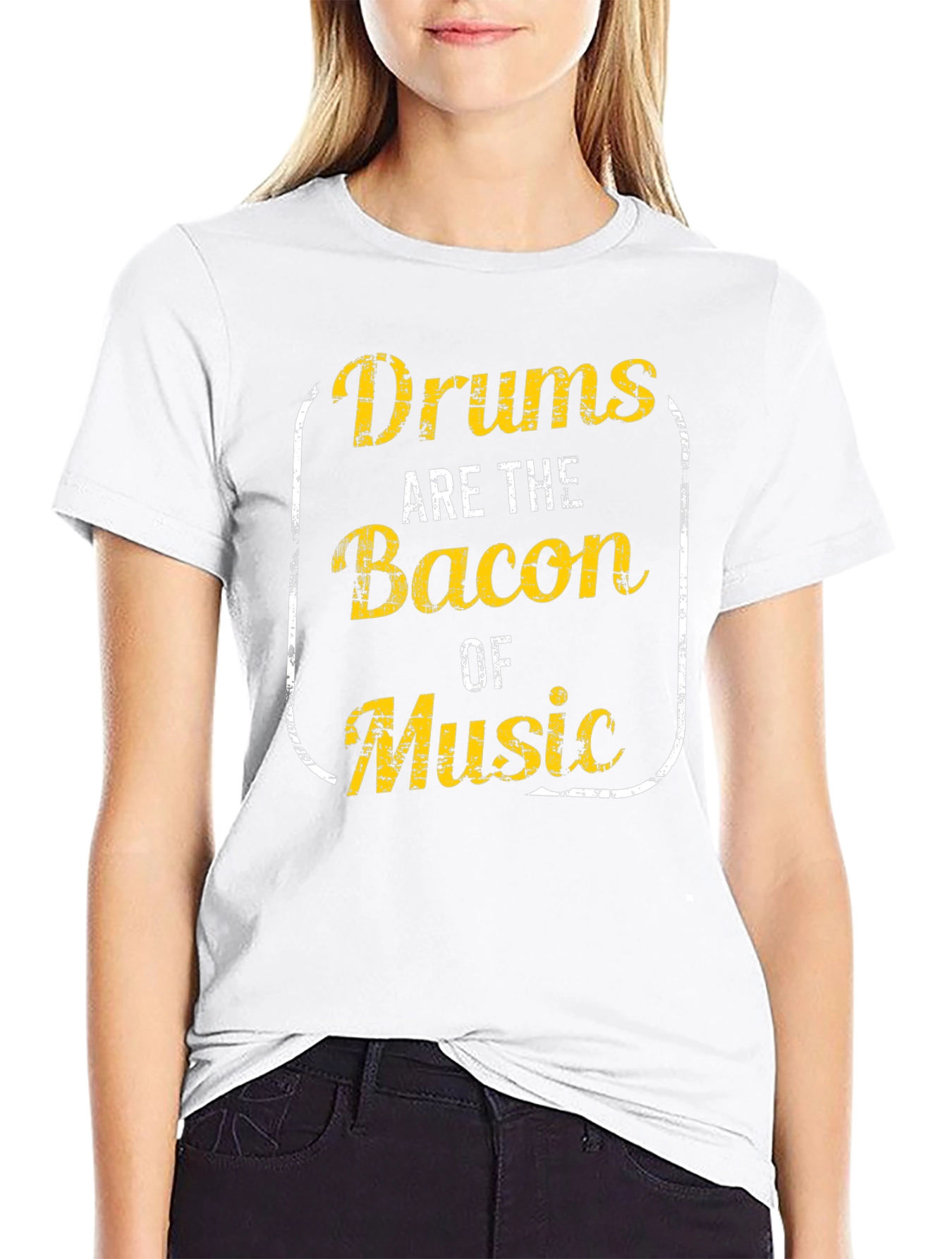 Drums are the Bacon of Music Graphic Tee