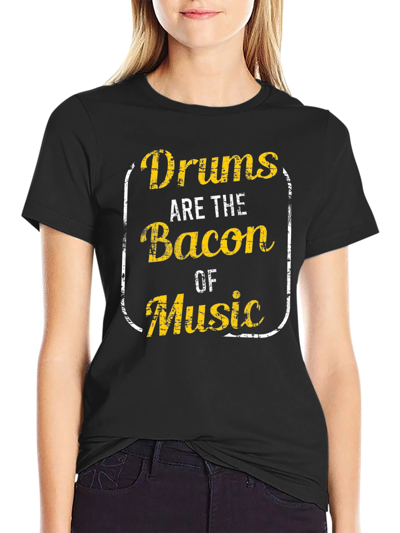 Drums are the Bacon of Music Graphic Tee