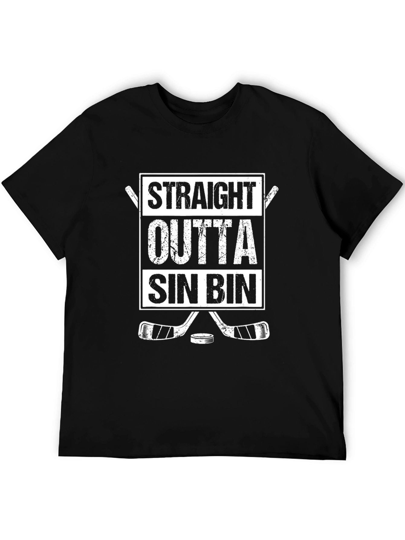 Straight Outta Sin Bin Hockey T-Shirt