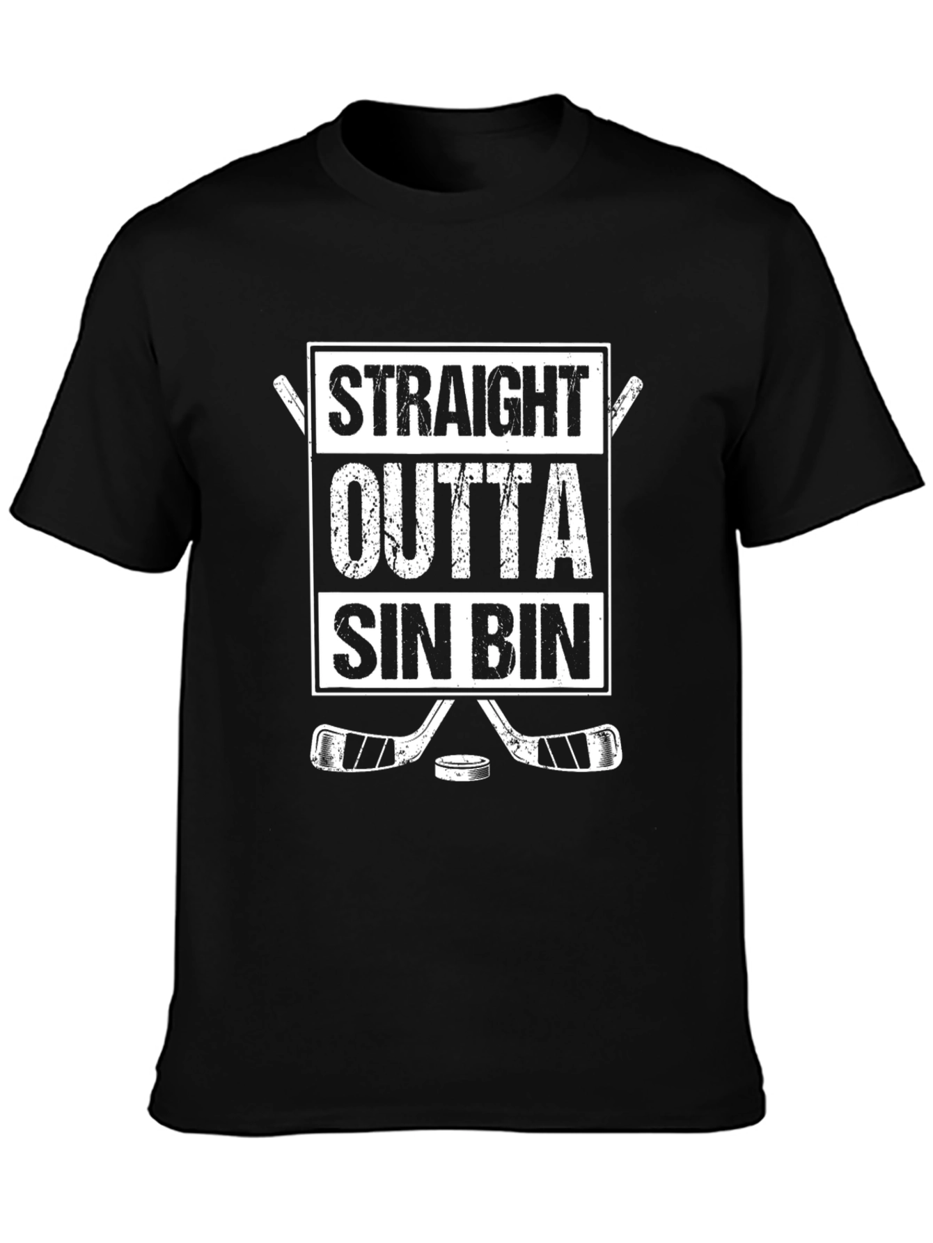 Straight Outta Sin Bin Hockey T-Shirt