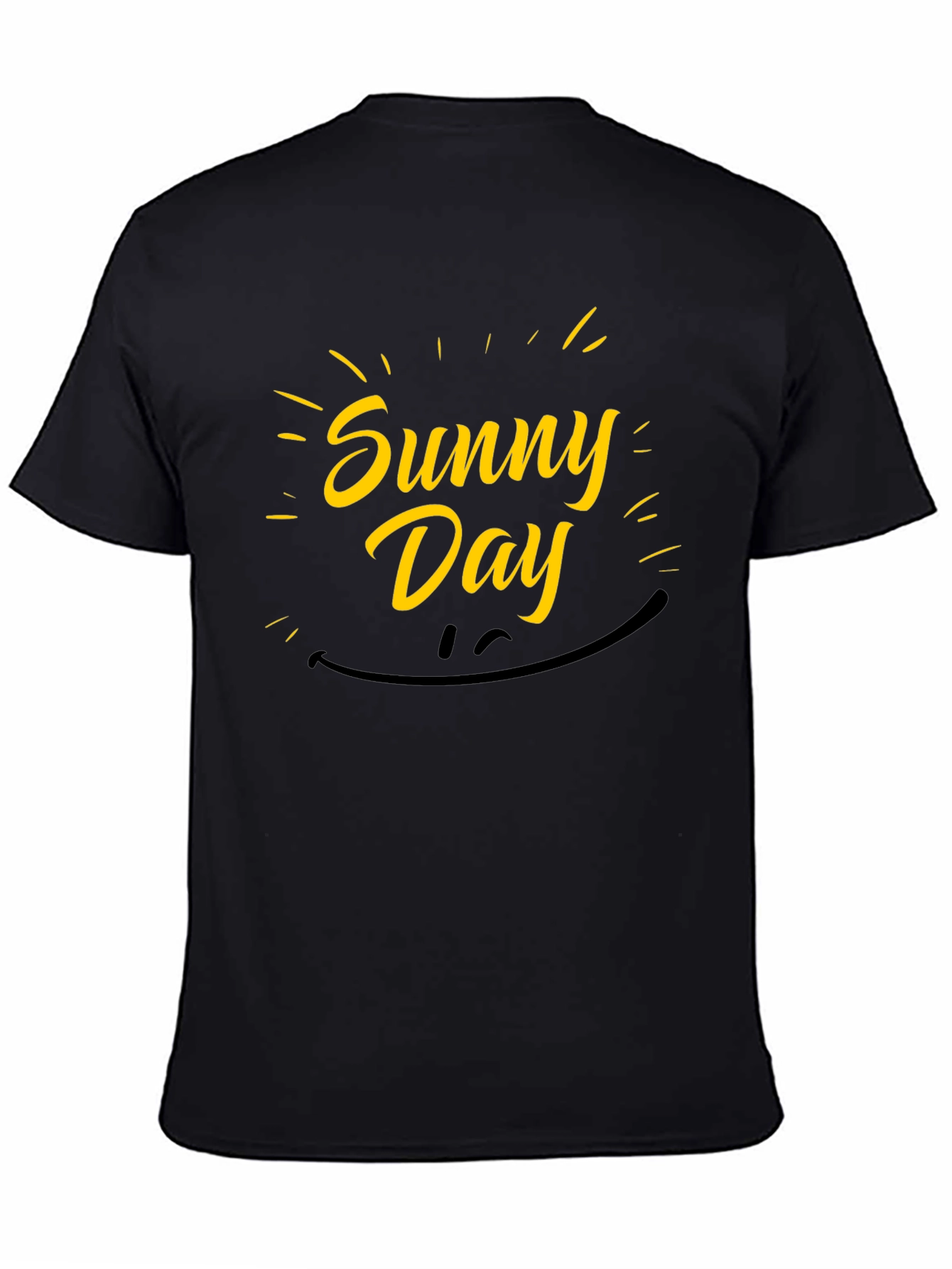 Sunny Day Graphic Black T-Shirt