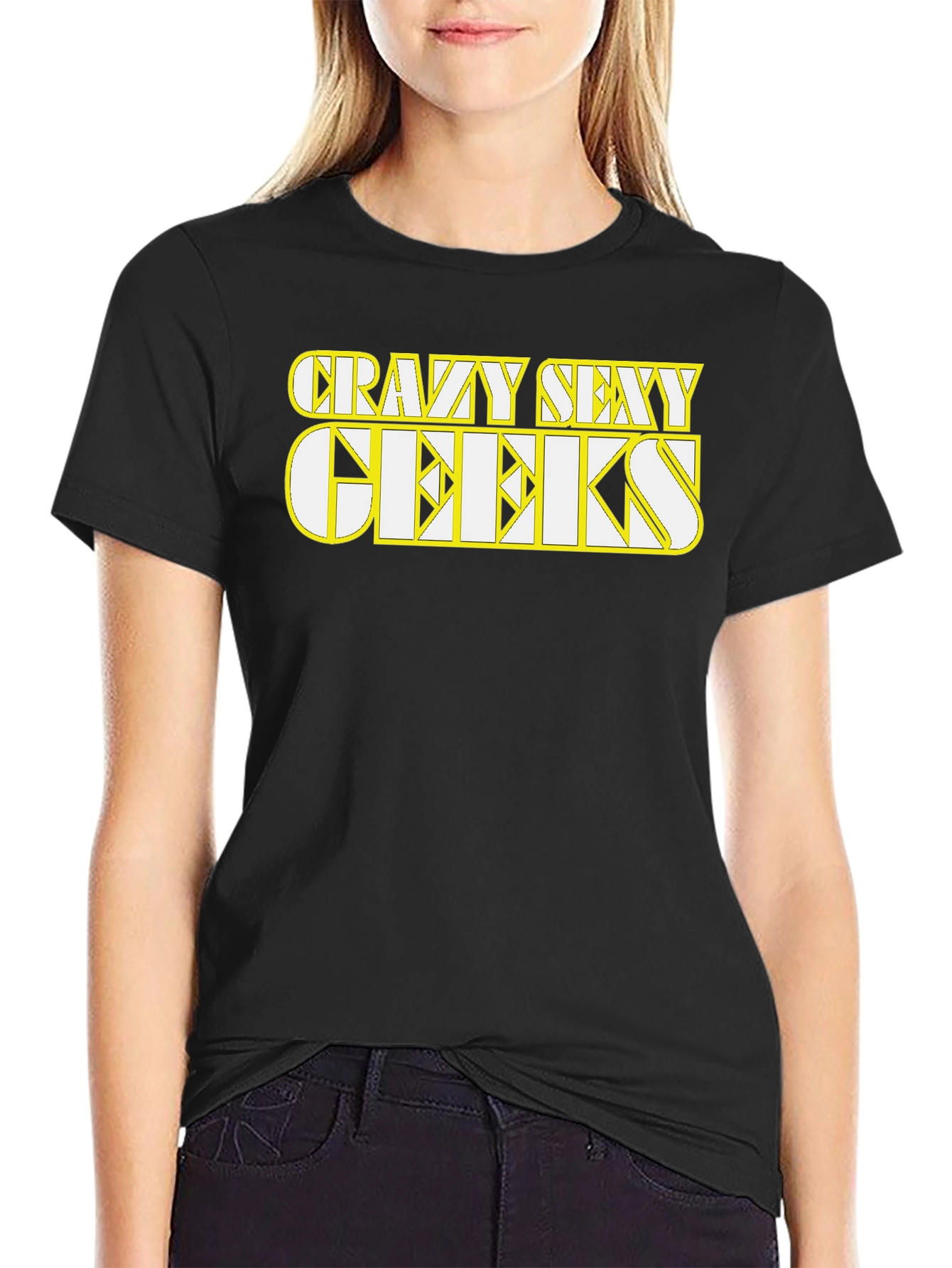 Crazy Sexy Geeks Black Graphic Tee