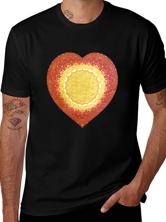 Heart Mandala Graphic Tee - Stylish Casual Wear