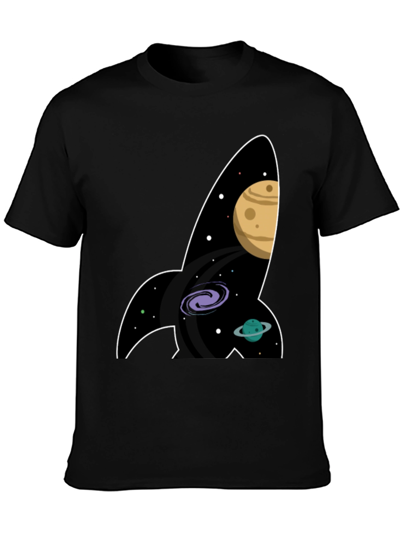 Space Rocket T-Shirt - Galaxy Print