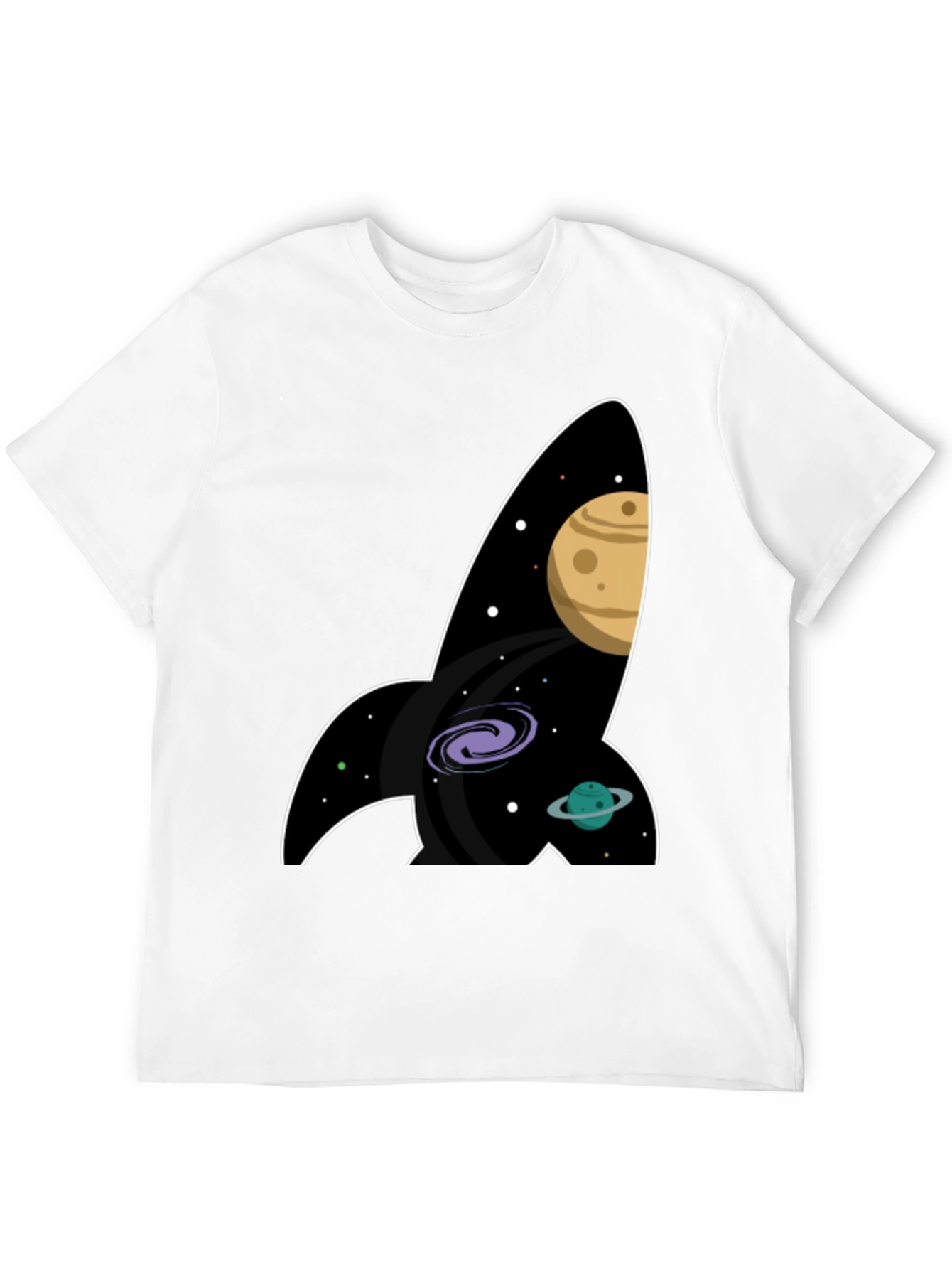 Space Rocket T-Shirt - Galaxy Print