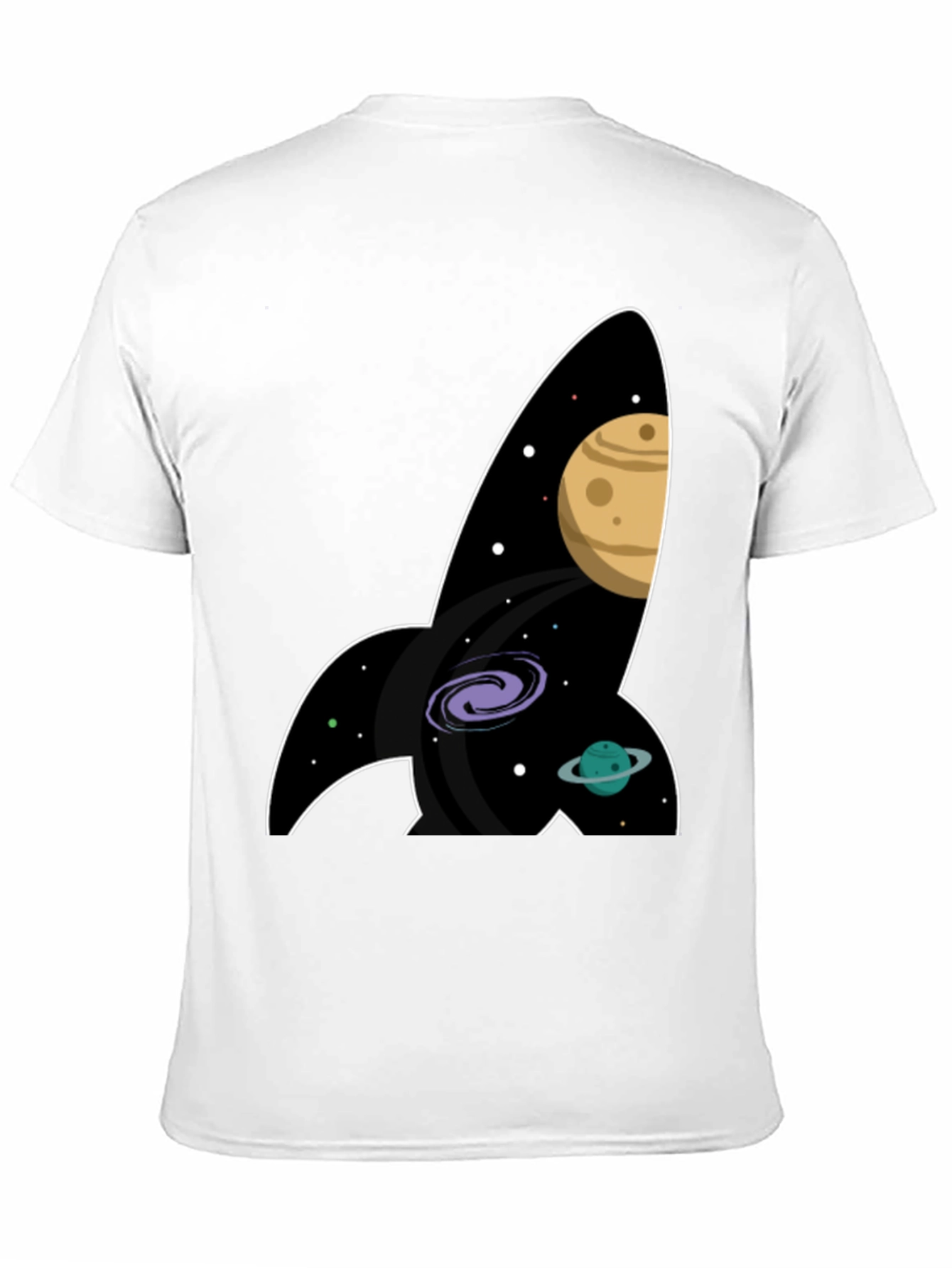Space Rocket T-Shirt - Galaxy Print