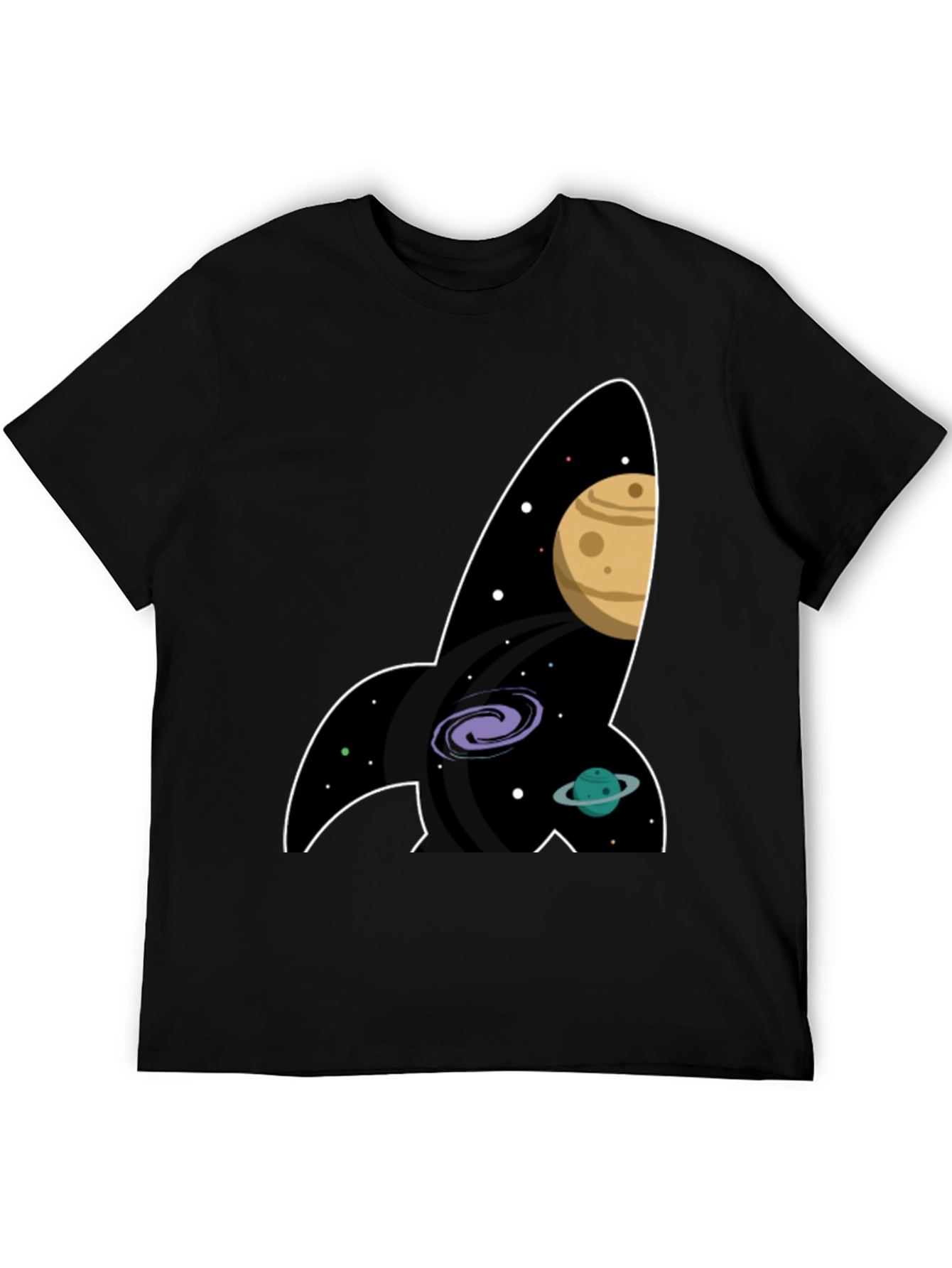 Space Rocket T-Shirt - Galaxy Print