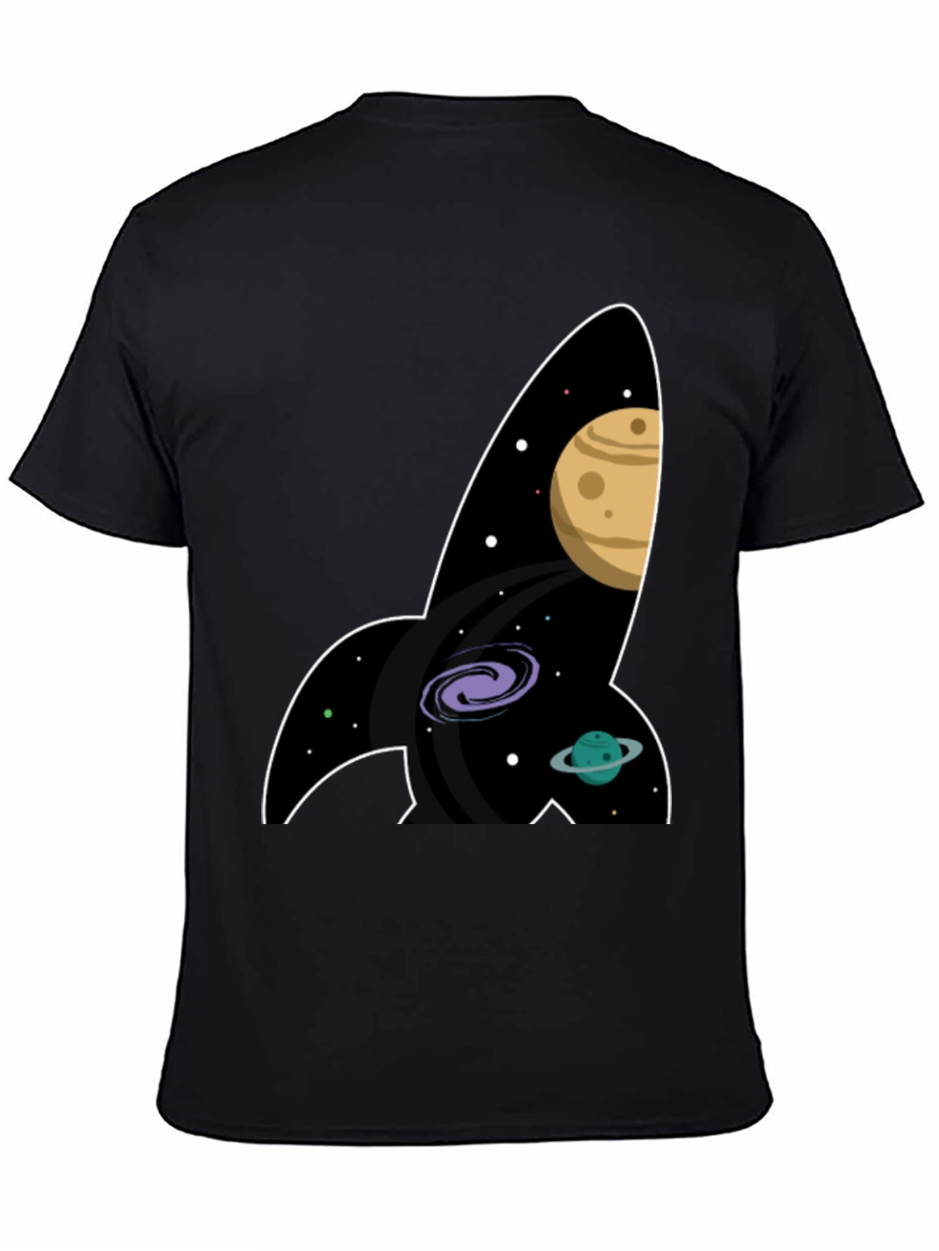 Space Rocket T-Shirt - Galaxy Print