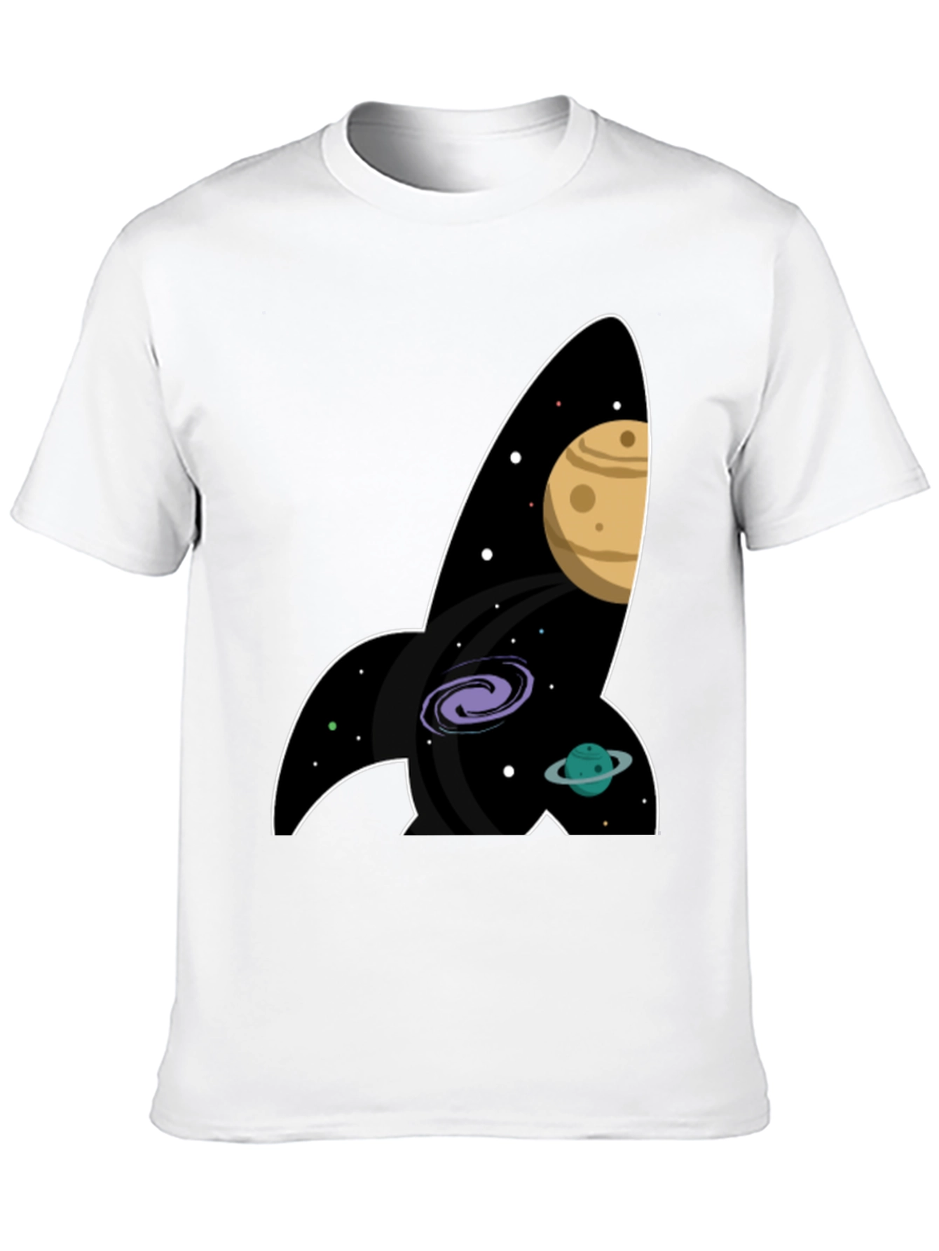 Space Rocket T-Shirt - Galaxy Print