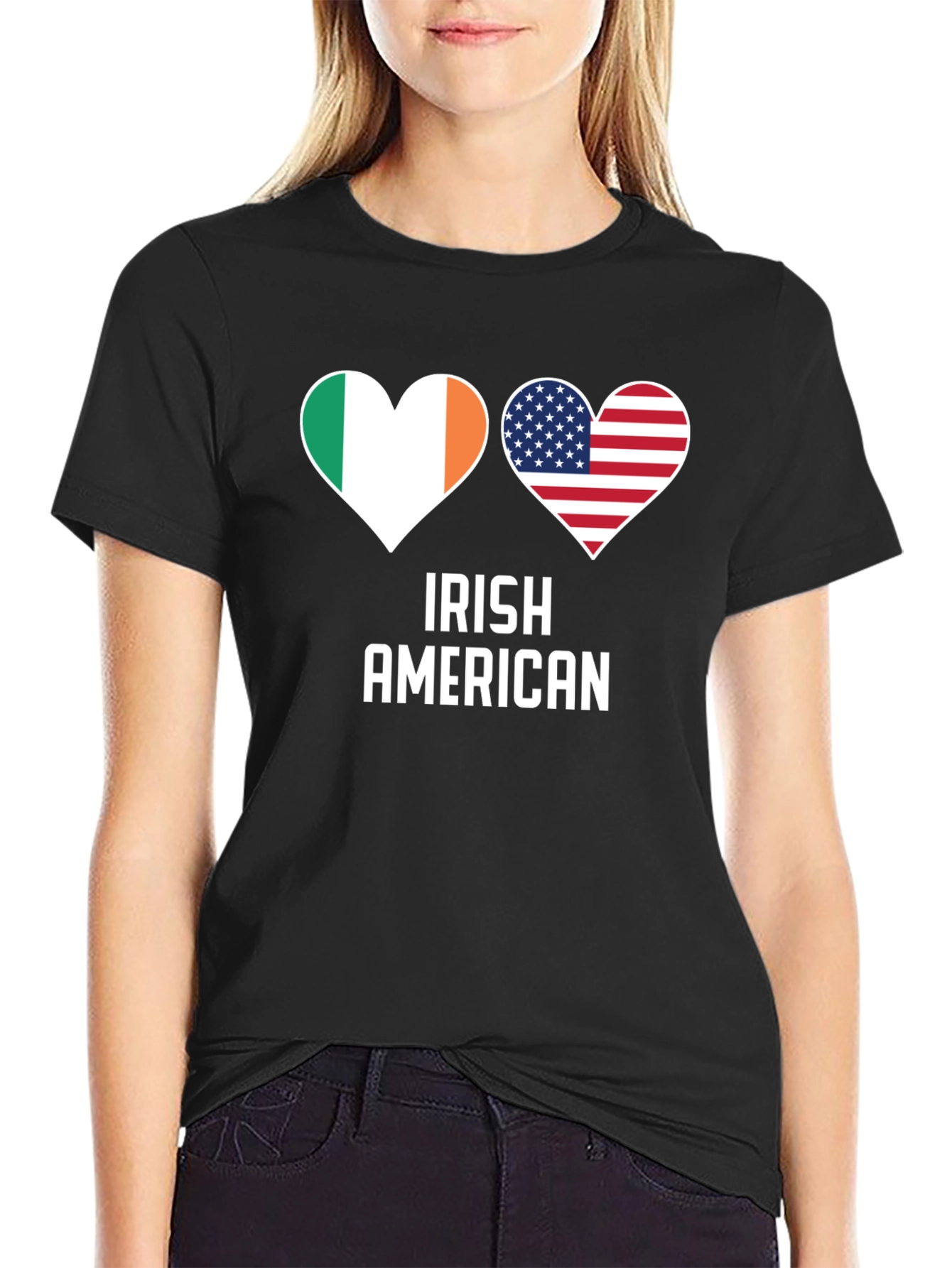 Irish American Pride T-Shirt Shamrock Flag