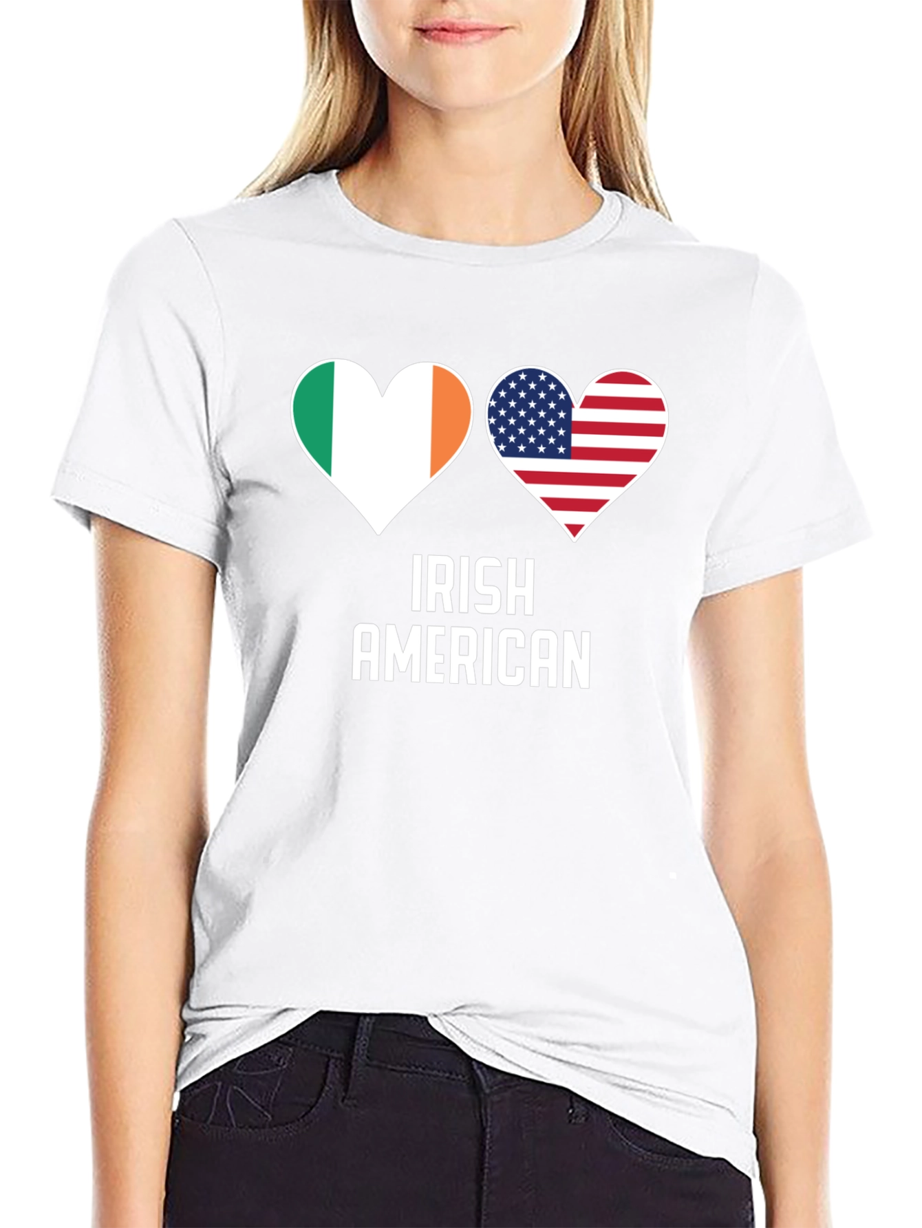 Irish American Pride T-Shirt Shamrock Flag