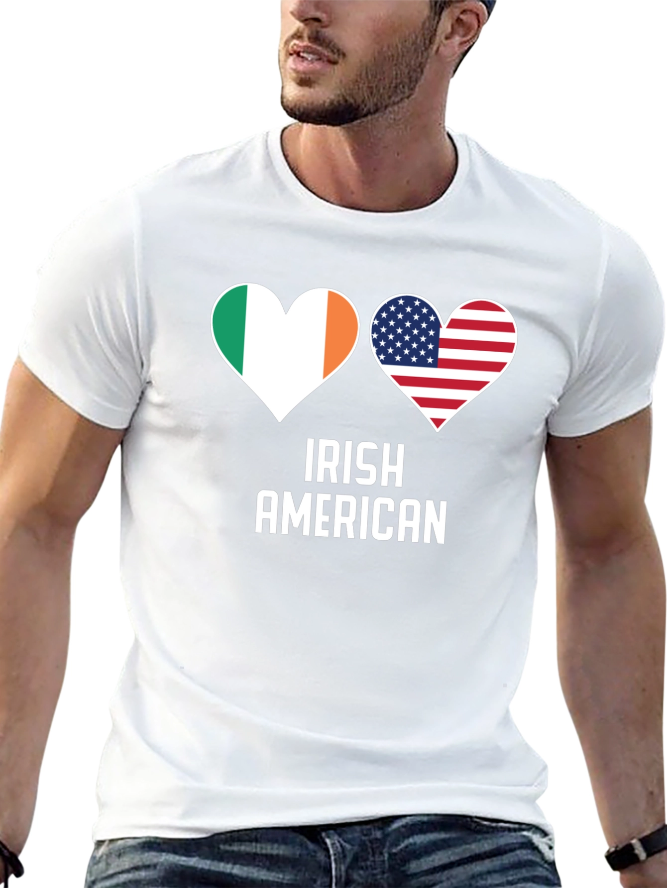 Irish American Pride T-Shirt Shamrock Flag
