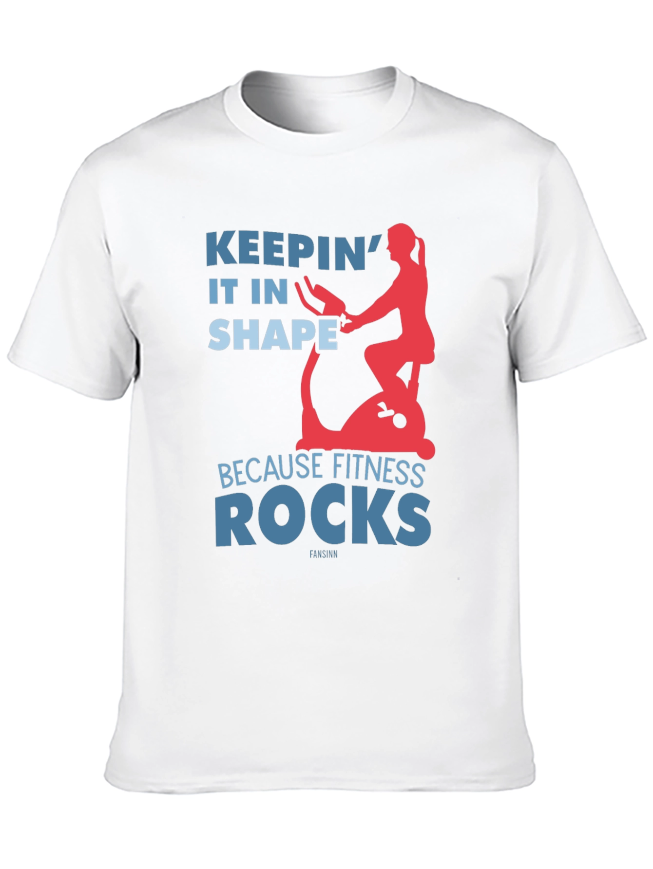 Fitness Rocks Graphic T-Shirt - Keepin it in Shape