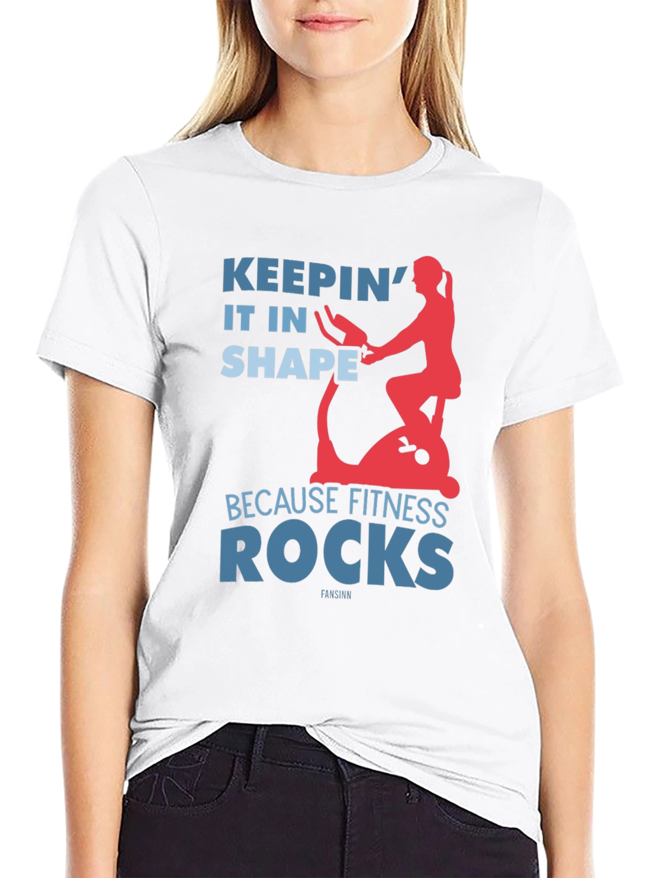 Fitness Rocks Graphic T-Shirt - Keepin it in Shape