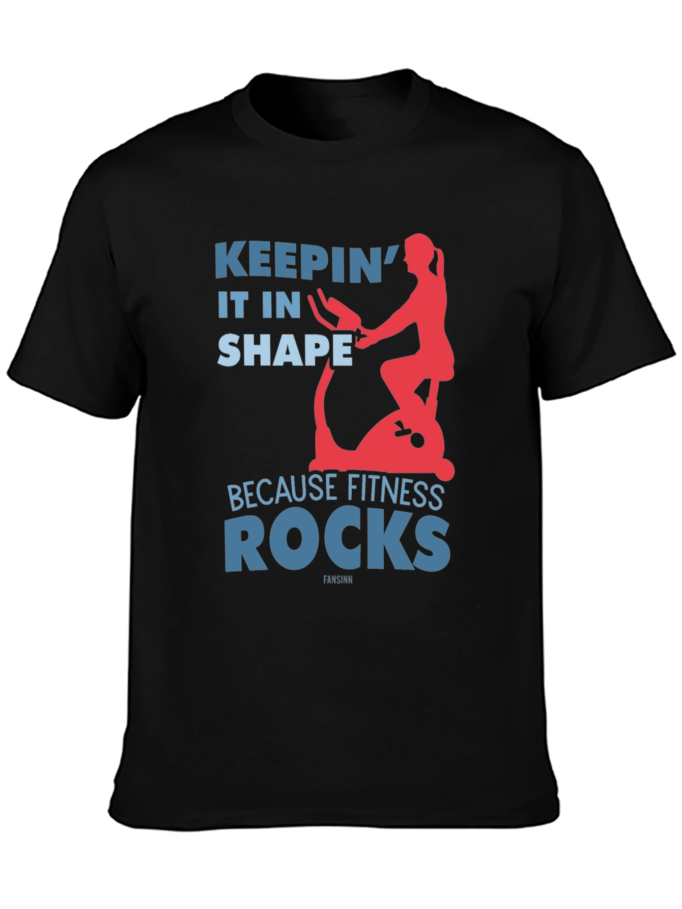 Fitness Rocks Graphic T-Shirt - Keepin it in Shape