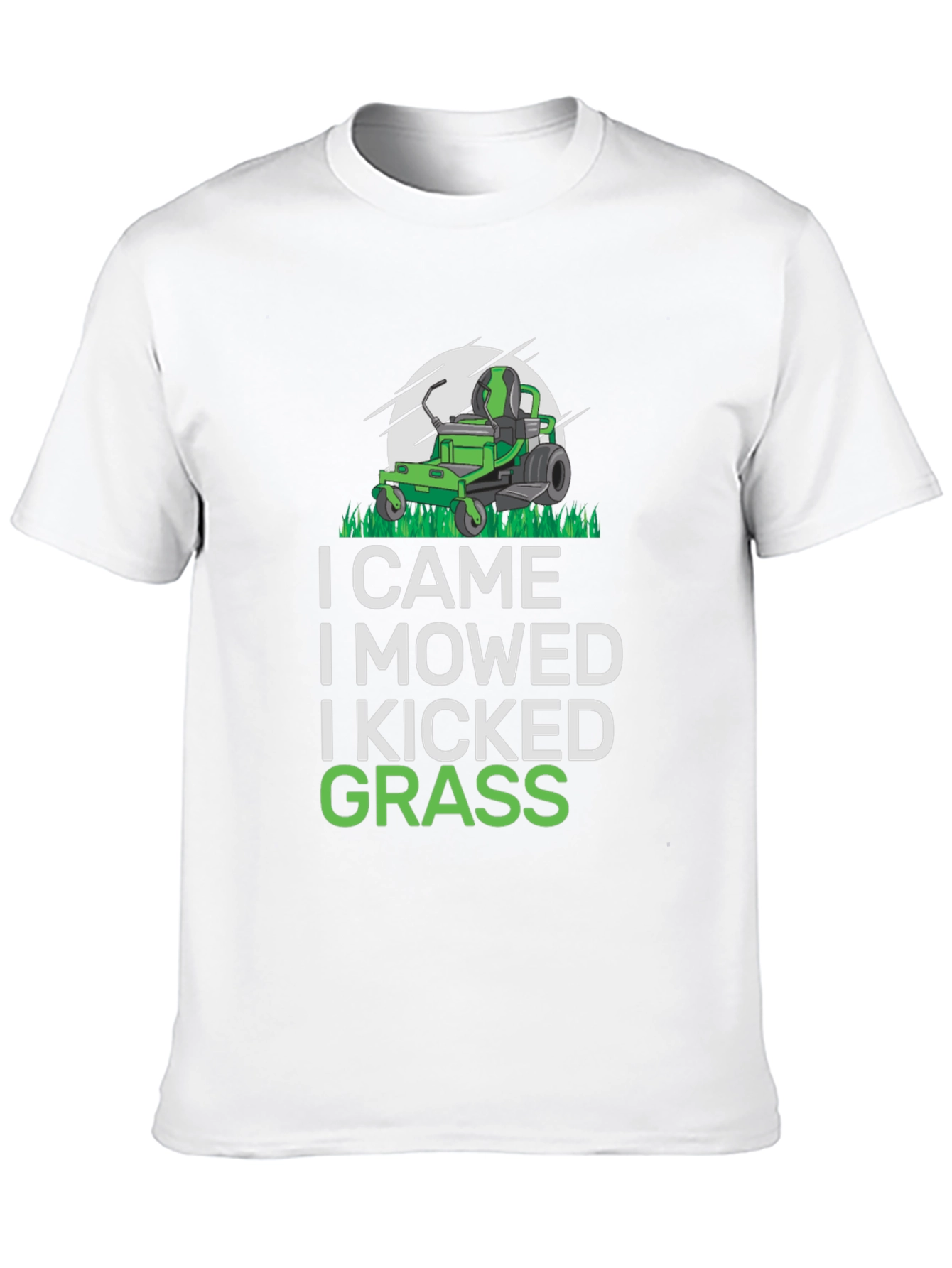 I Came I Mowed T-Shirt Funny Lawn Mowing Shirt