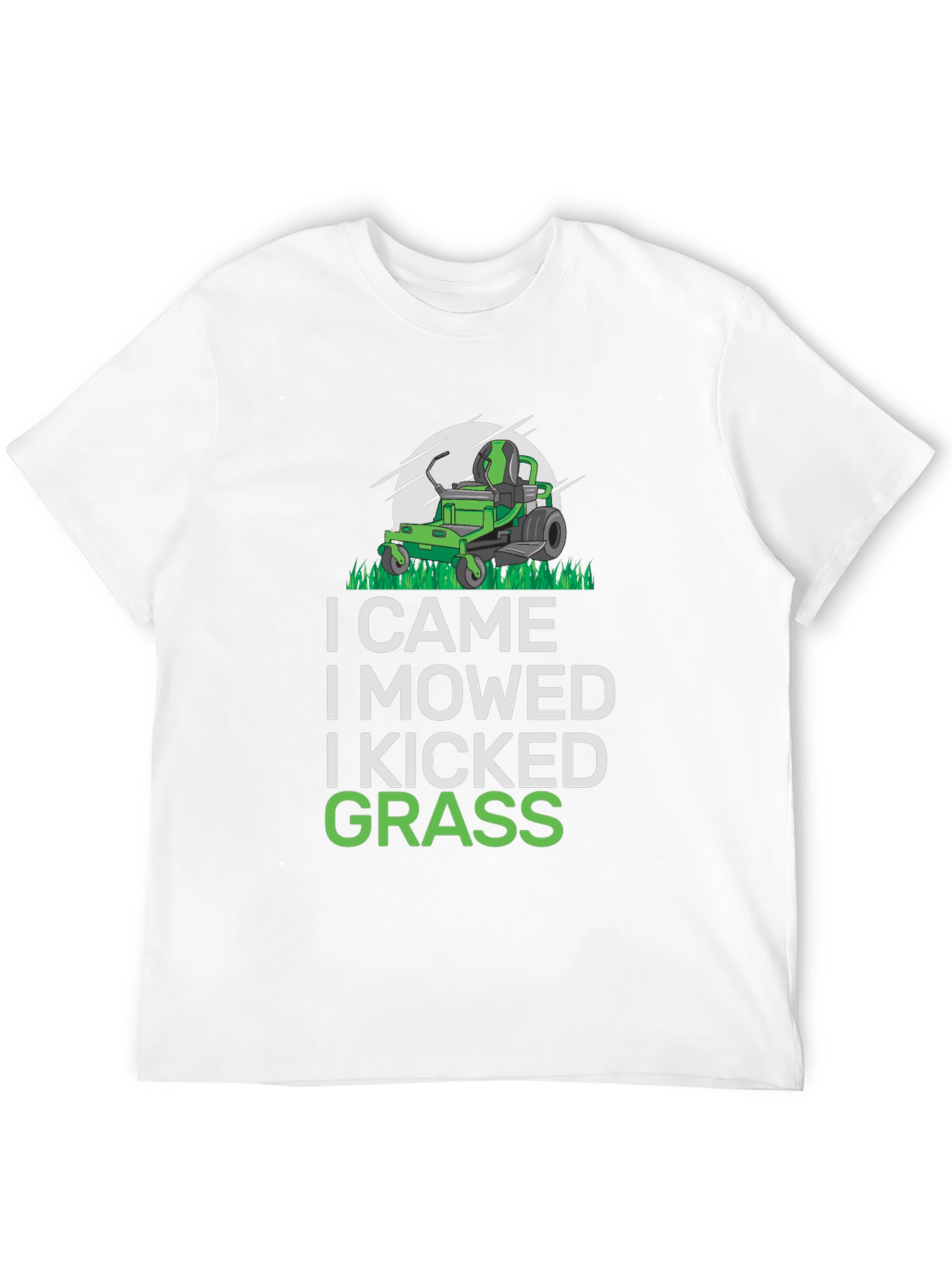I Came I Mowed T-Shirt Funny Lawn Mowing Shirt