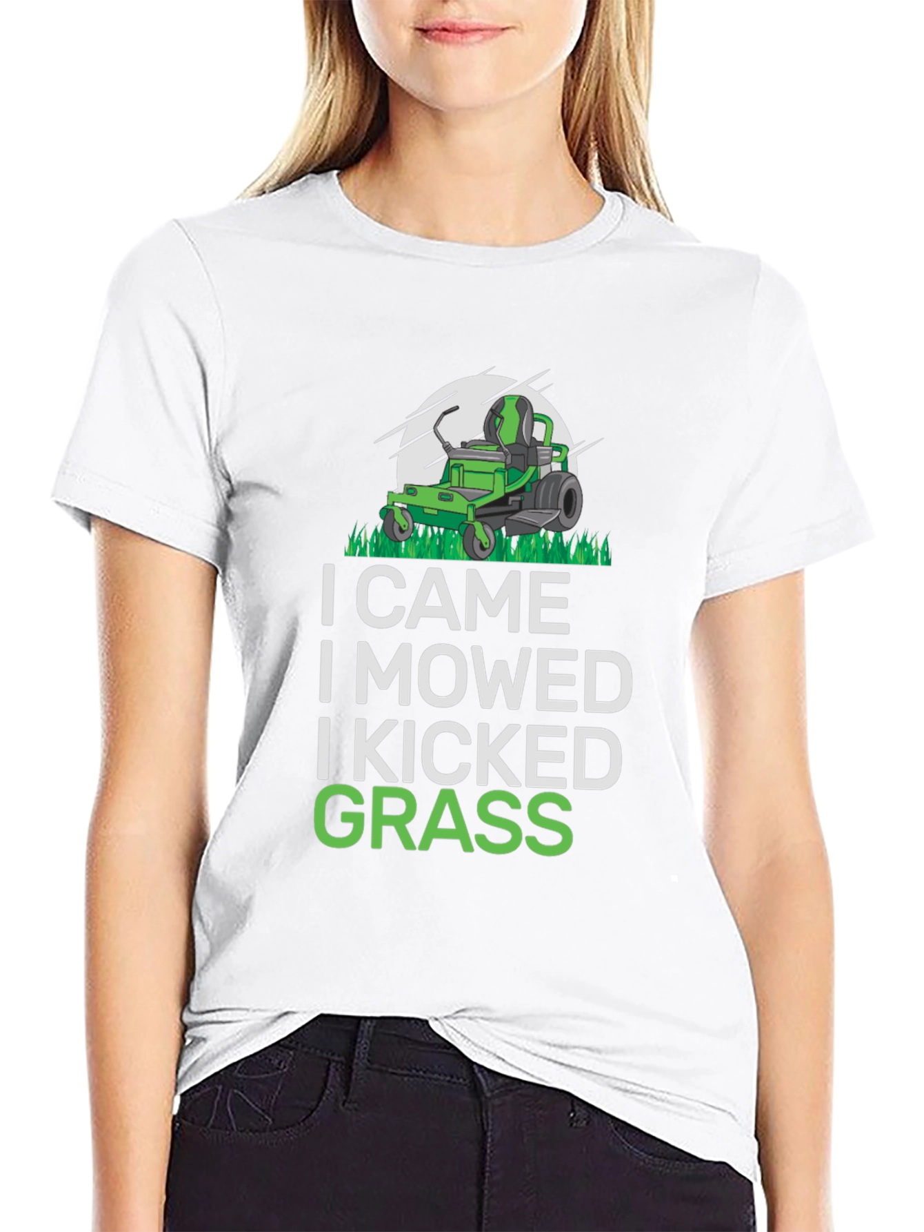 I Came I Mowed T-Shirt Funny Lawn Mowing Shirt