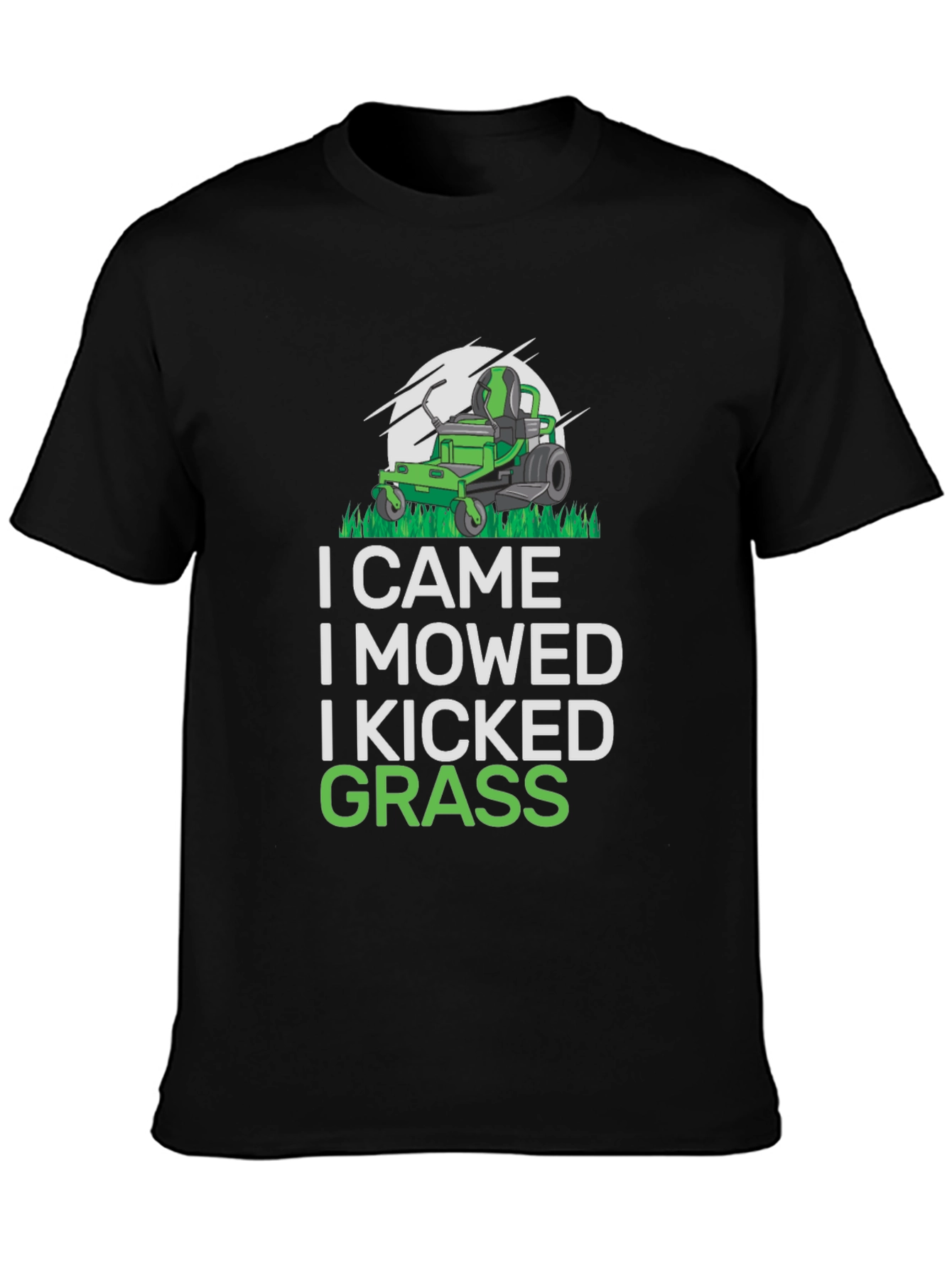 I Came I Mowed T-Shirt Funny Lawn Mowing Shirt