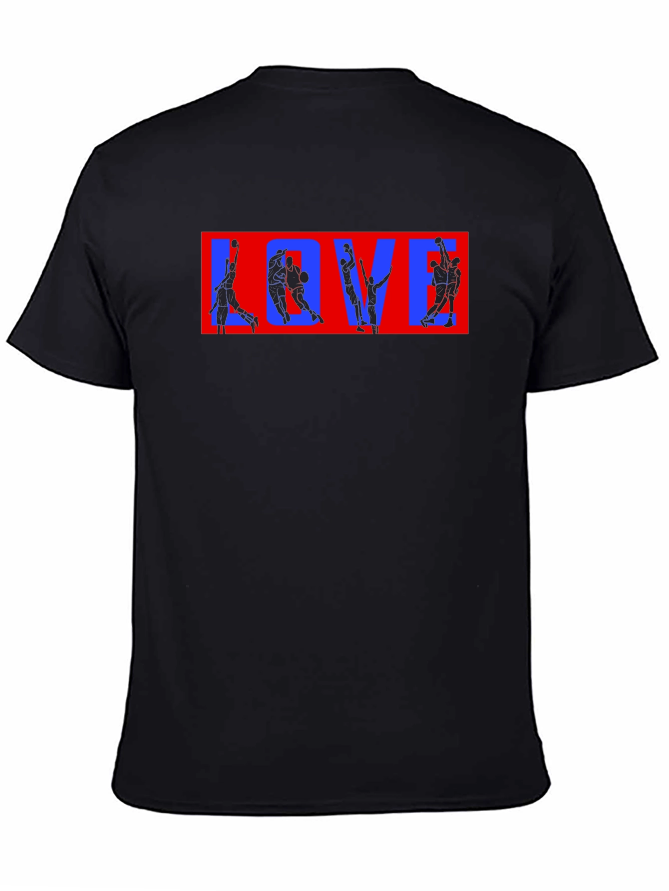 Basketball LOVE Graphic T-Shirt - Black