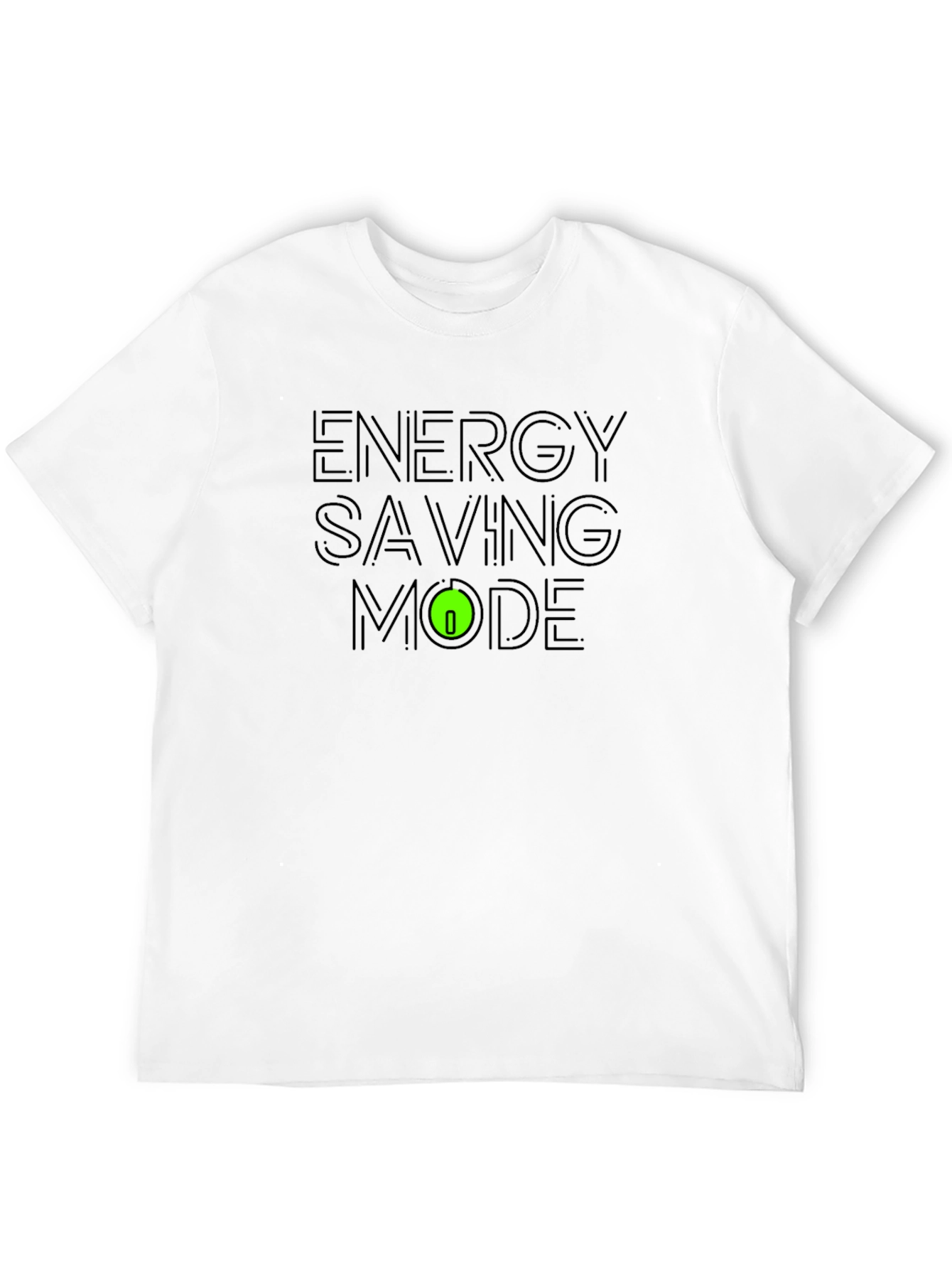 Energy Saving Mode Black T-Shirt