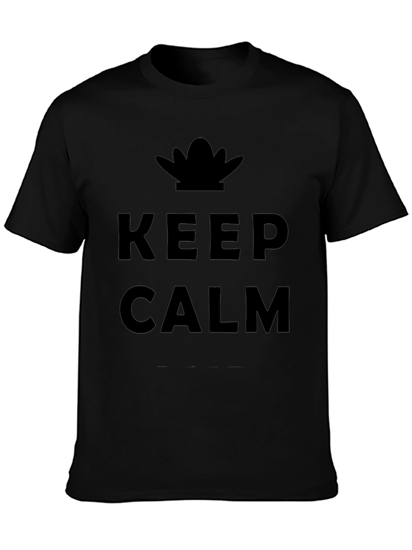 Keep Calm Graphic Print T-Shirt