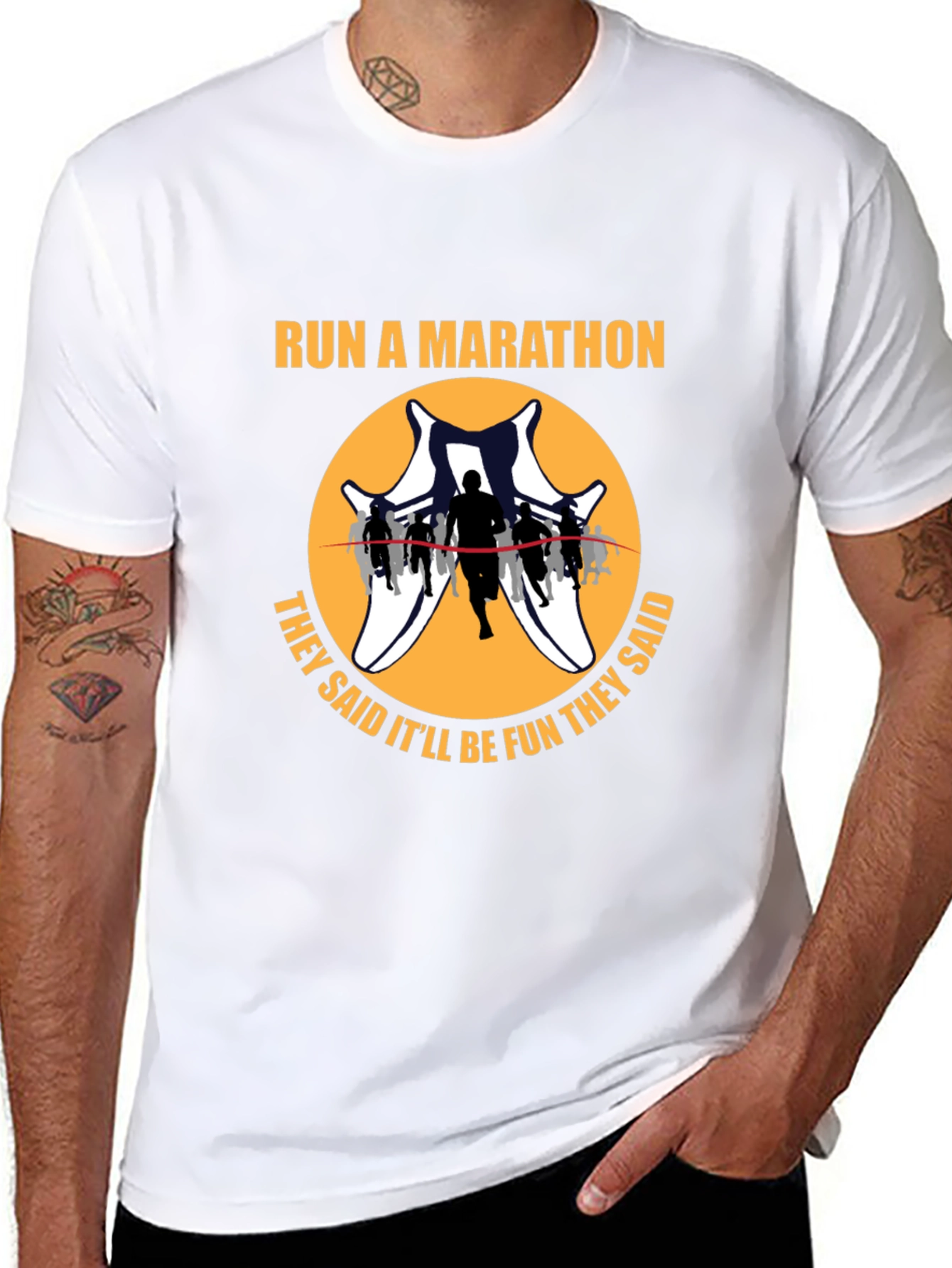 Run A Marathon Fun Run T-Shirt