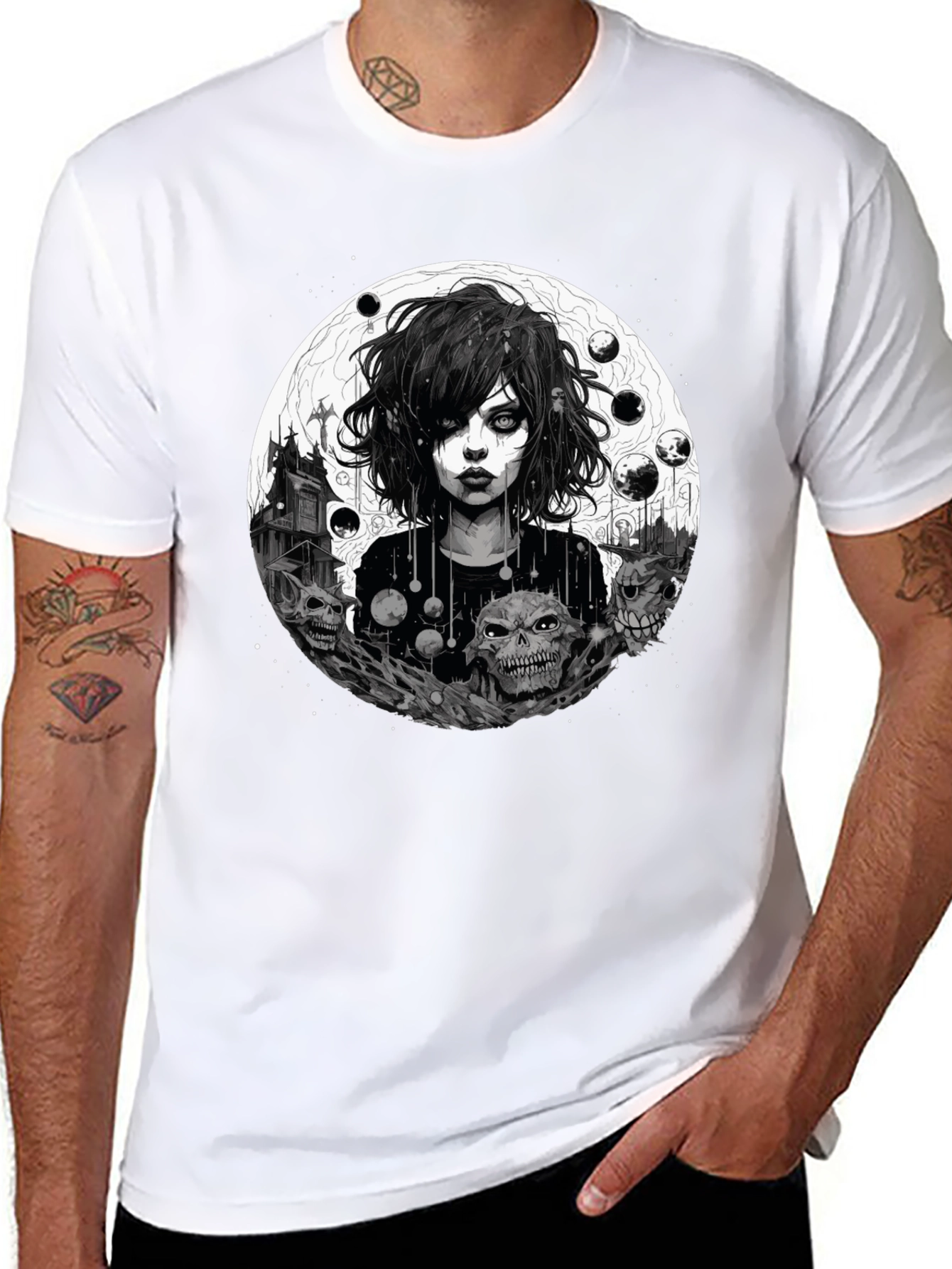 Gothic Skull Graphic Tee