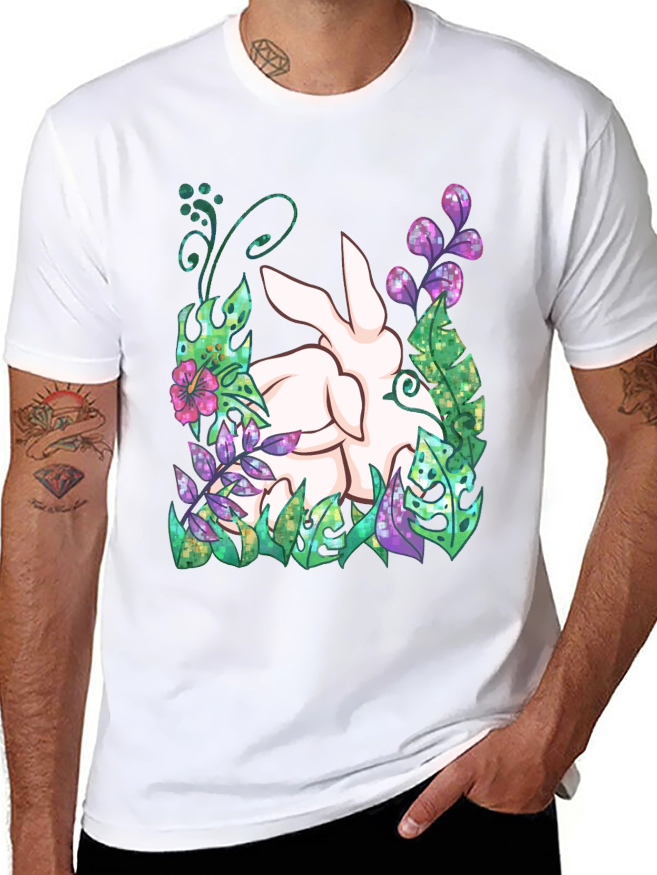 Nature Bunny Graphic Tee